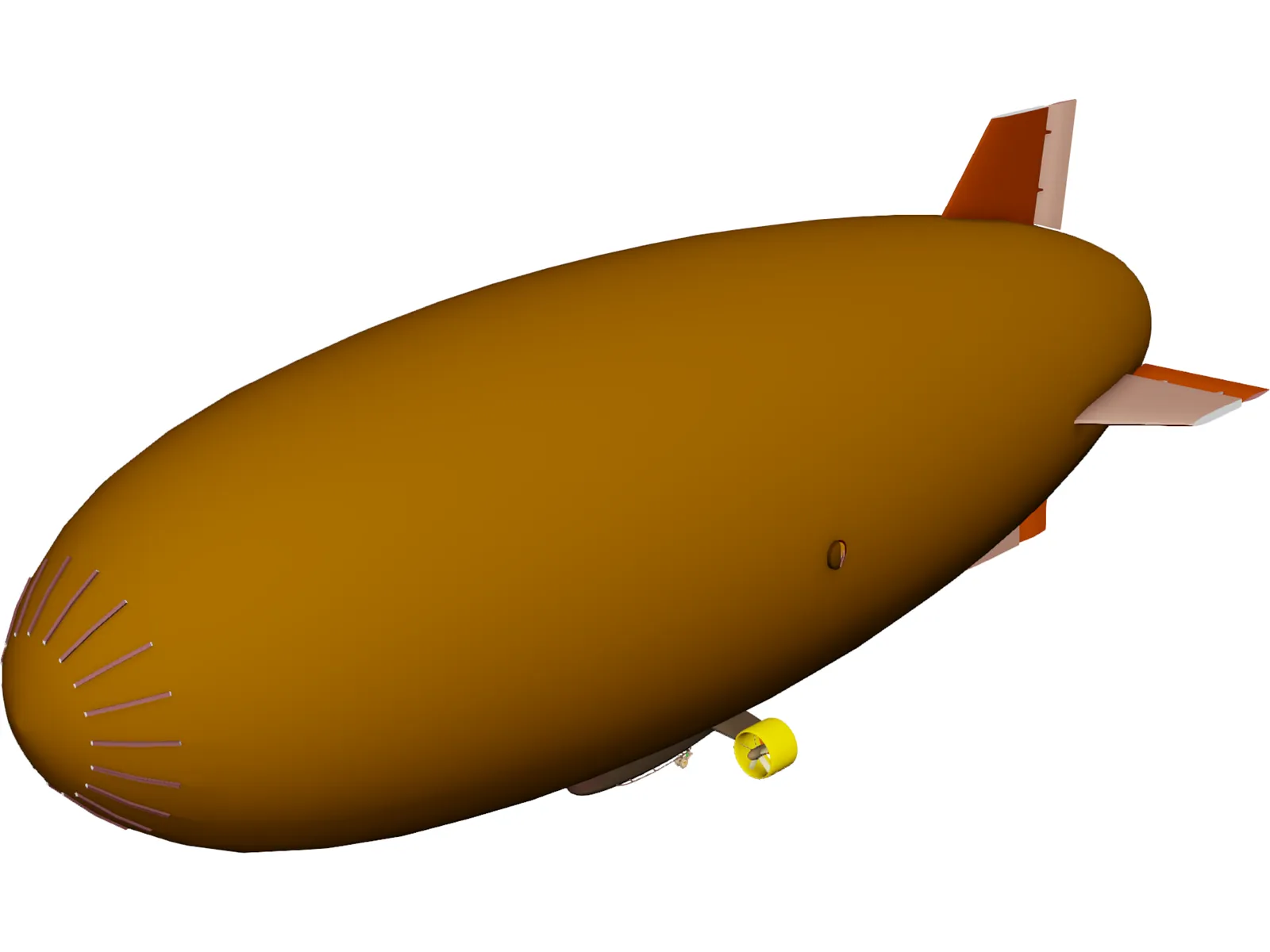 Blimp 3D Model main preview