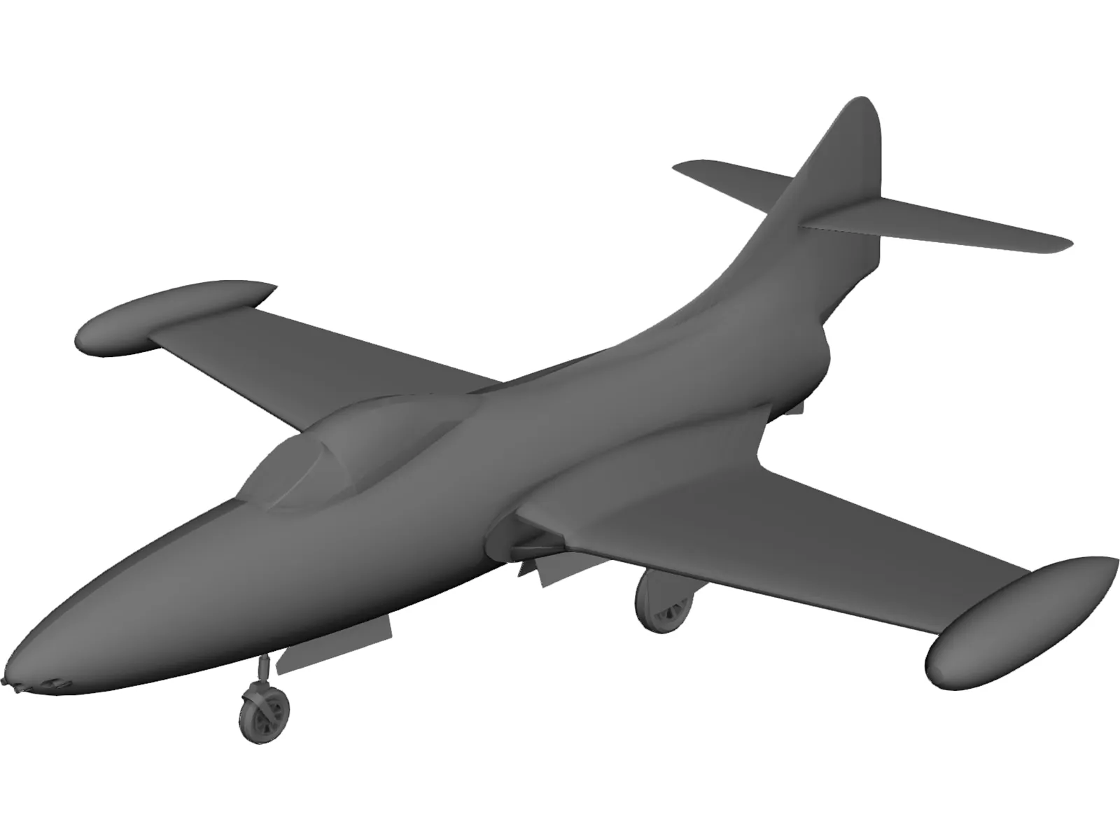 F9F Panther 3D Model main preview