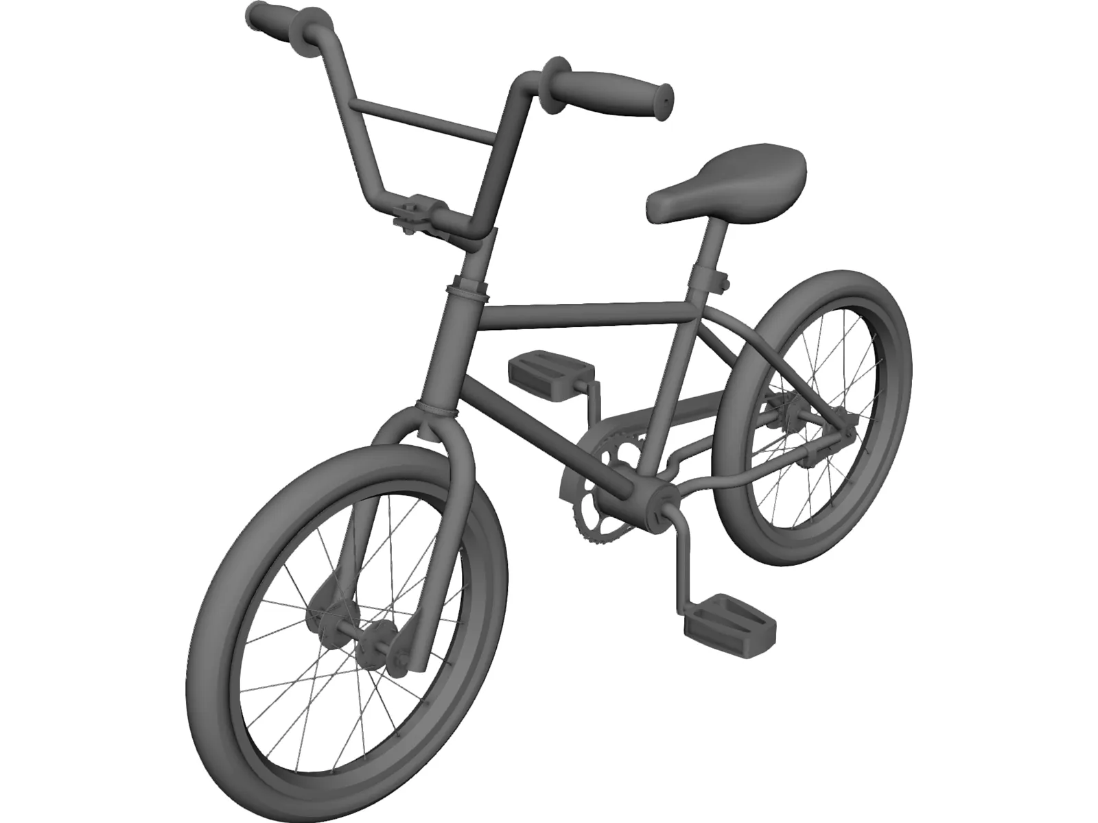 Bicycle BMX 3D Model main preview