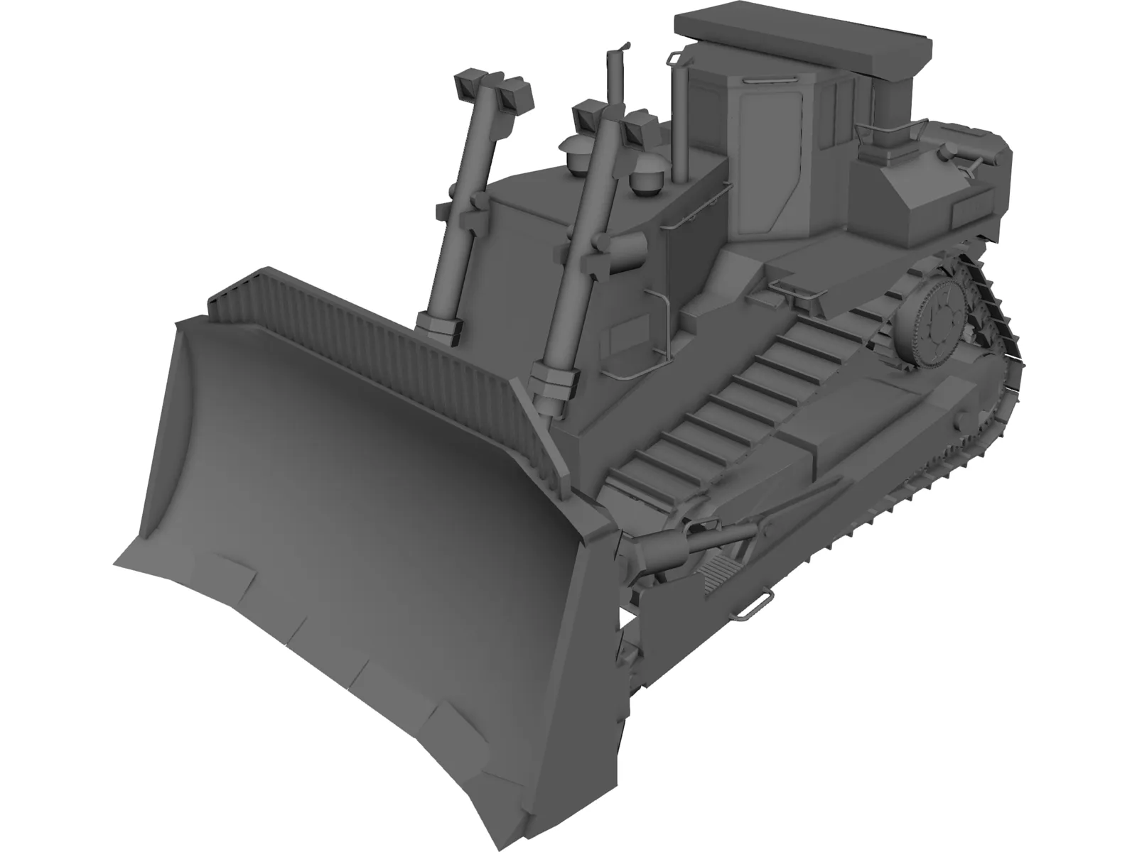 Bulldozer D-11 3D Model main preview