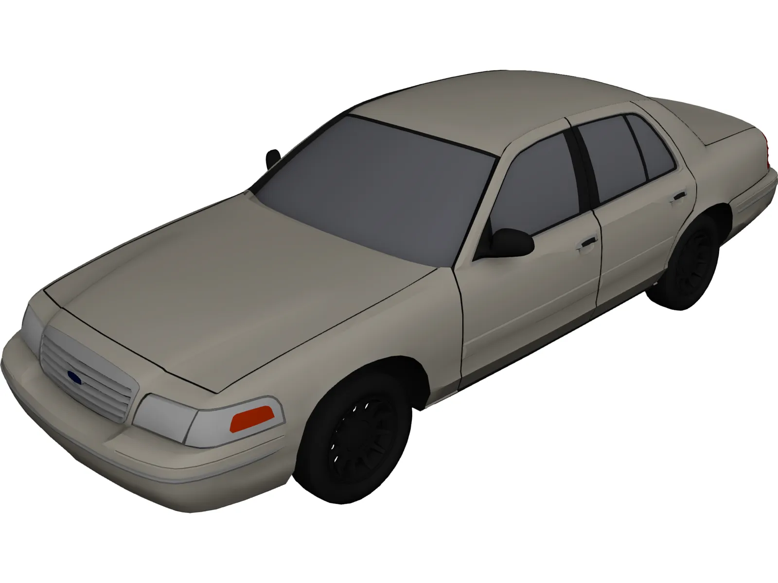 Ford Crown Victoria (2000) 3D Model main preview