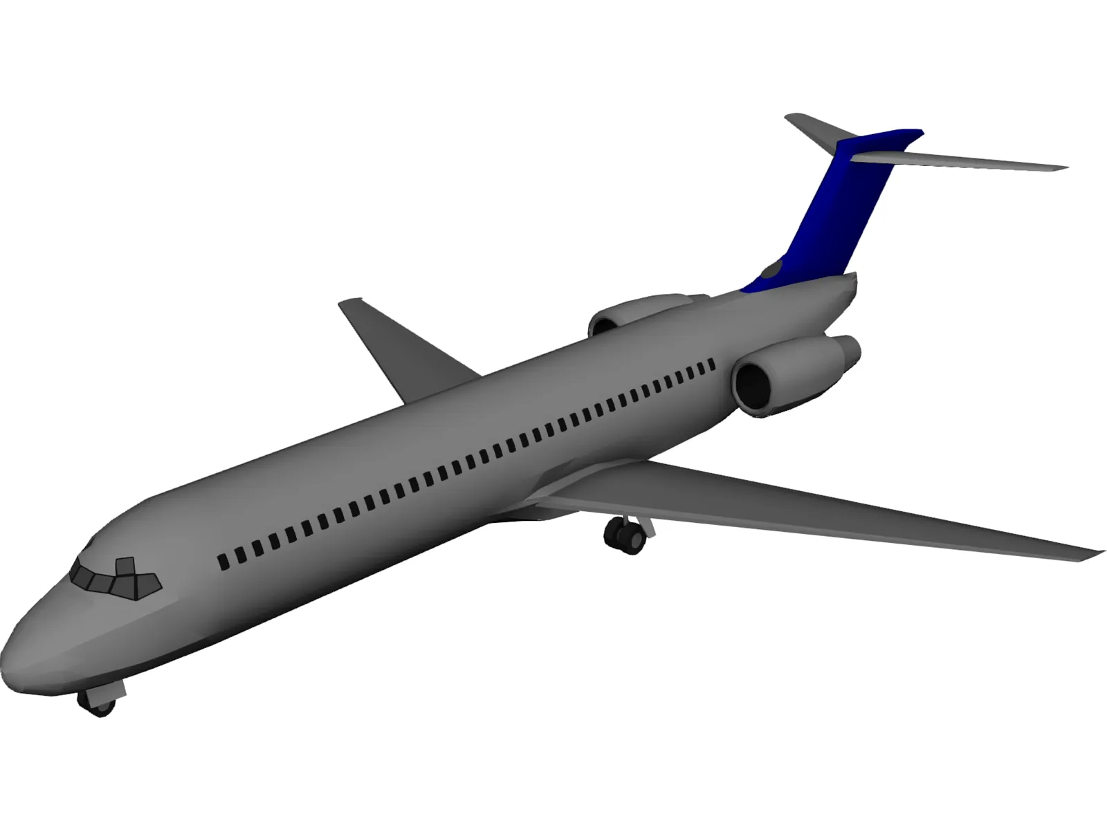 Boeing 717-200 3D Model main preview