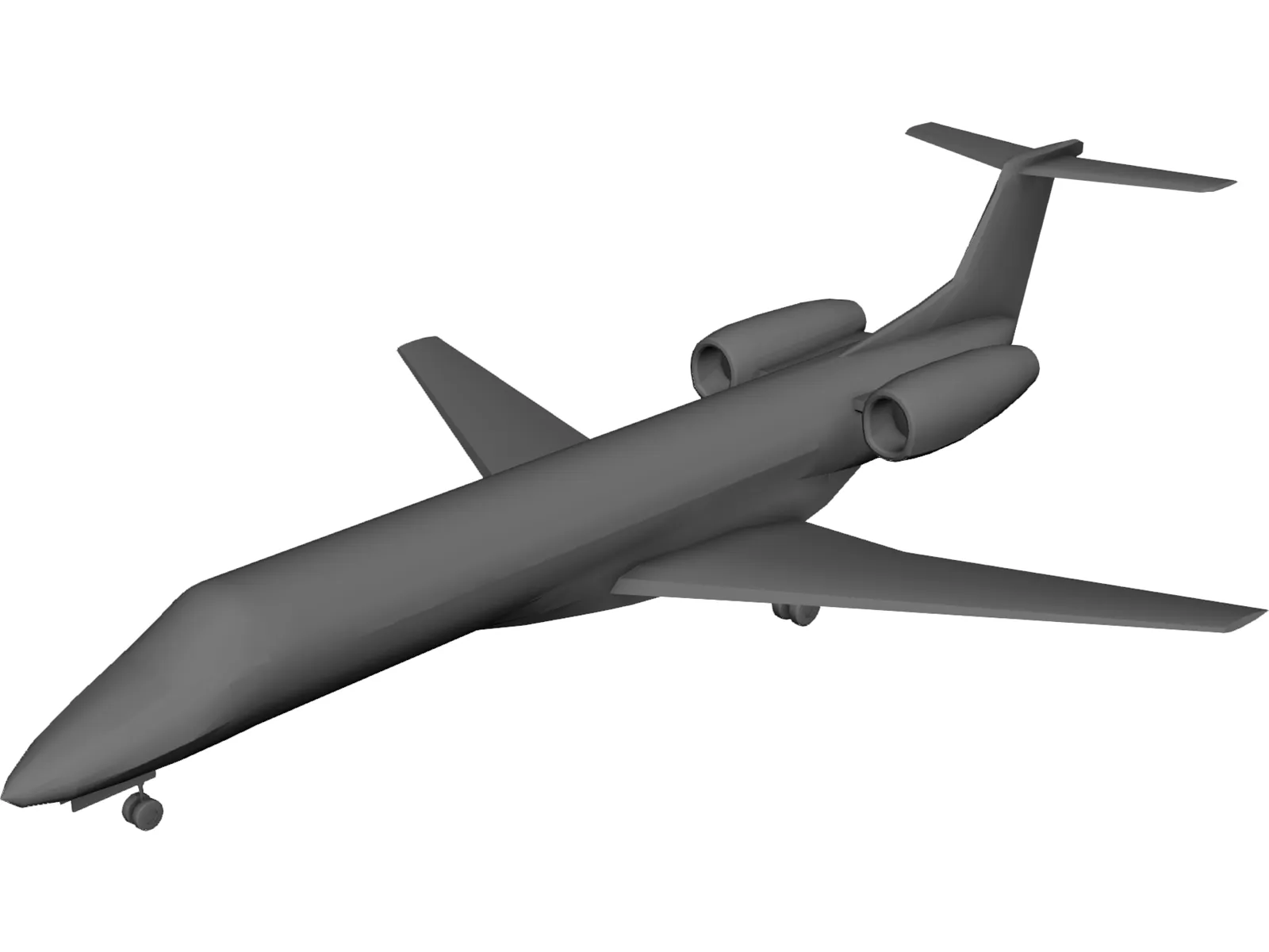 Embraer ERJ 135 3D Model main preview
