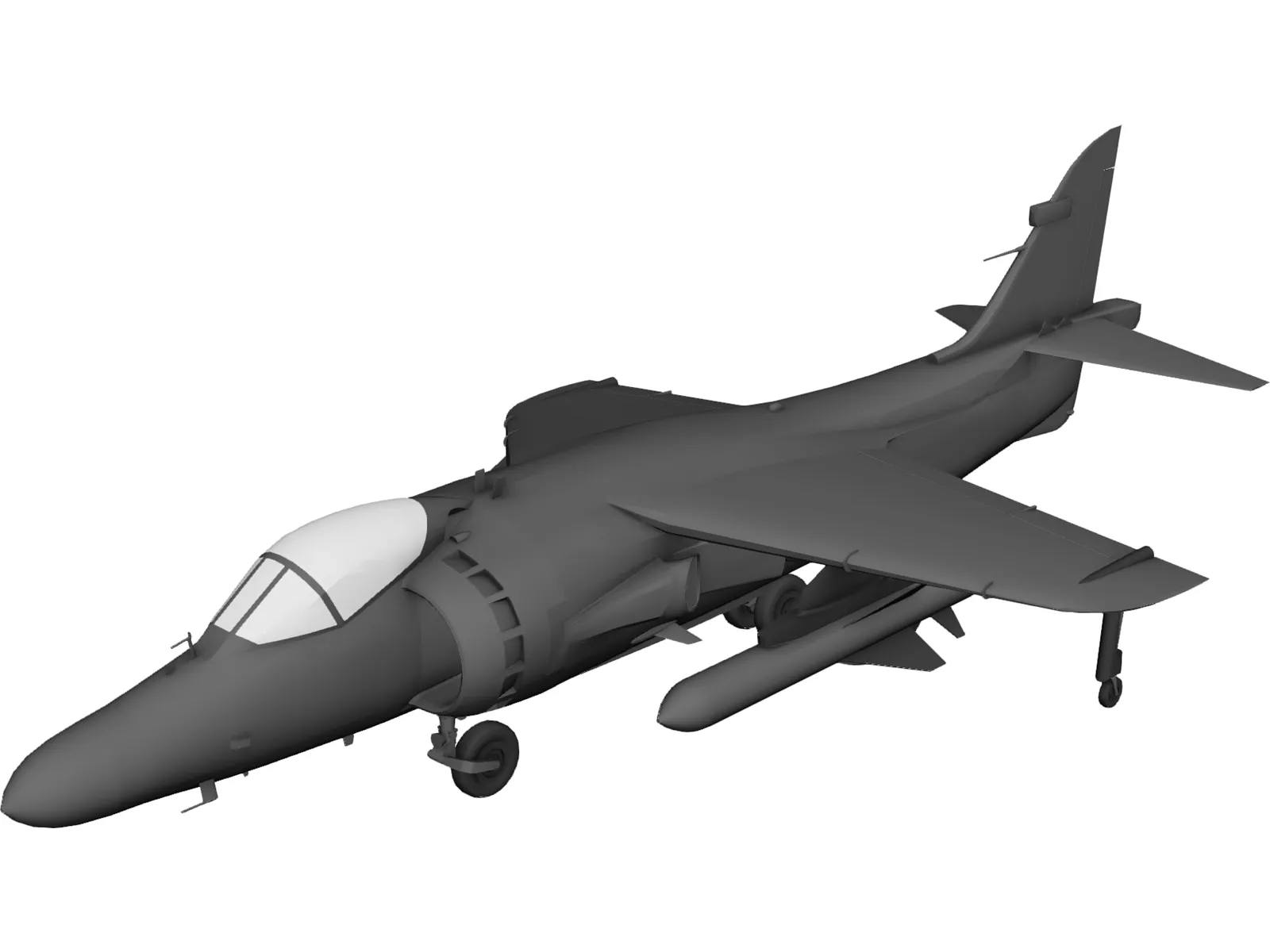BAE Sea Harrier Mk.2 3D Model main preview