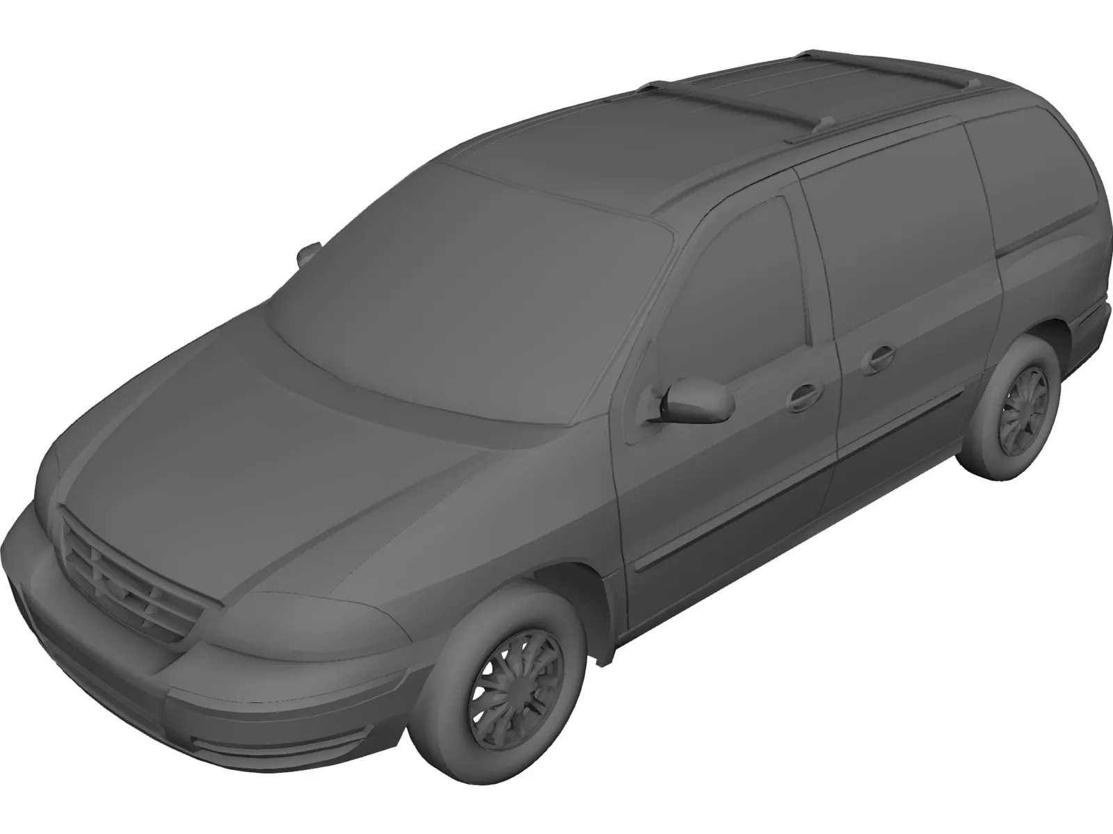Ford Windstar (2000) 3D Model main preview
