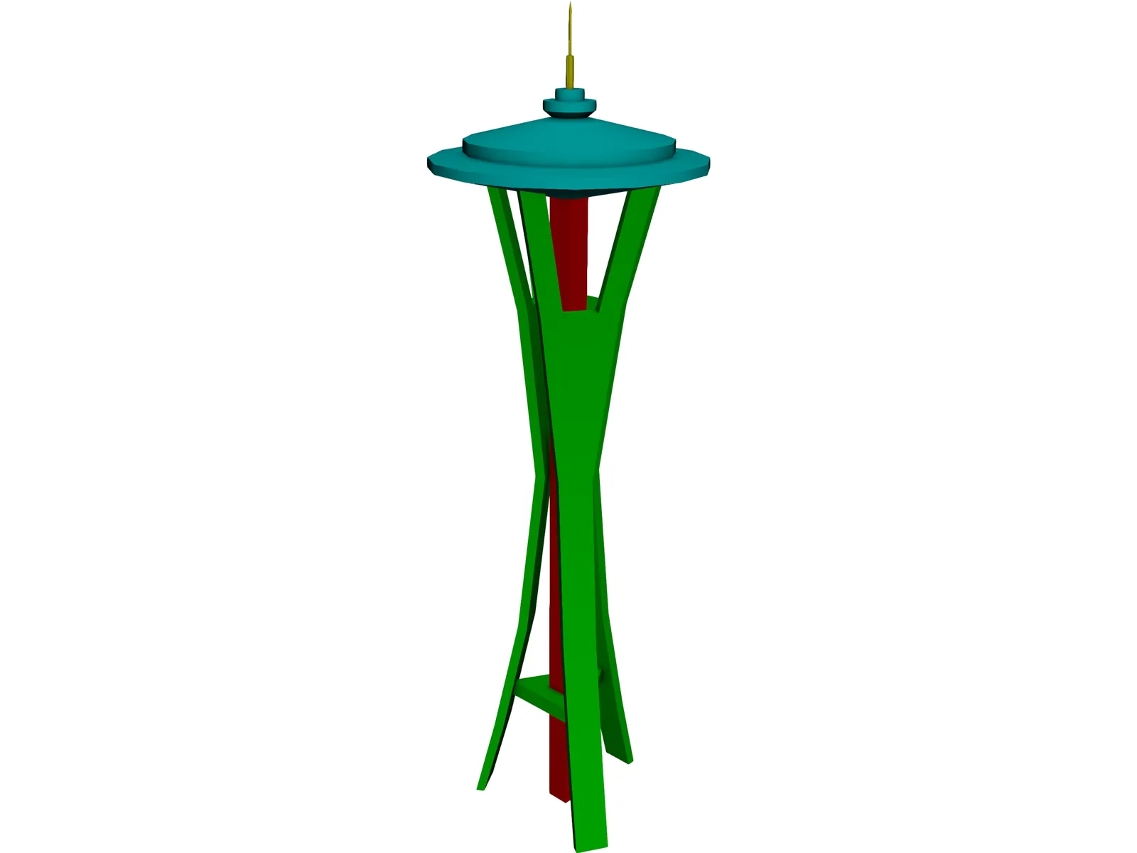 Space Needle 3D Model main preview