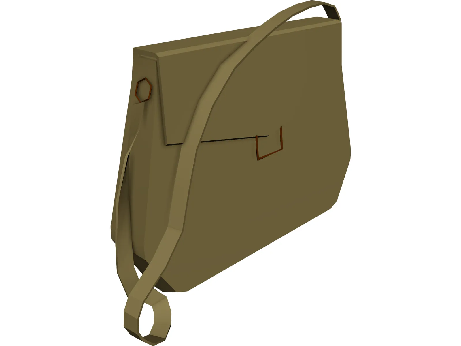 Shoulder Bag 3D Model main preview