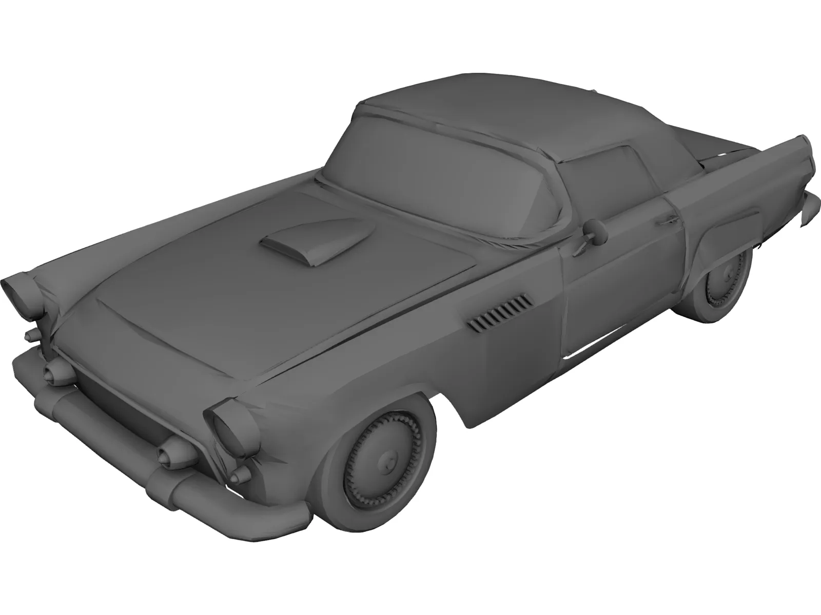 Ford Thunderbird (1957) 3D Model main preview