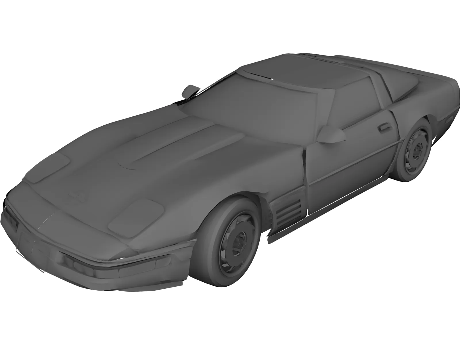 Chevrolet Corvette (1992) 3D Model main preview