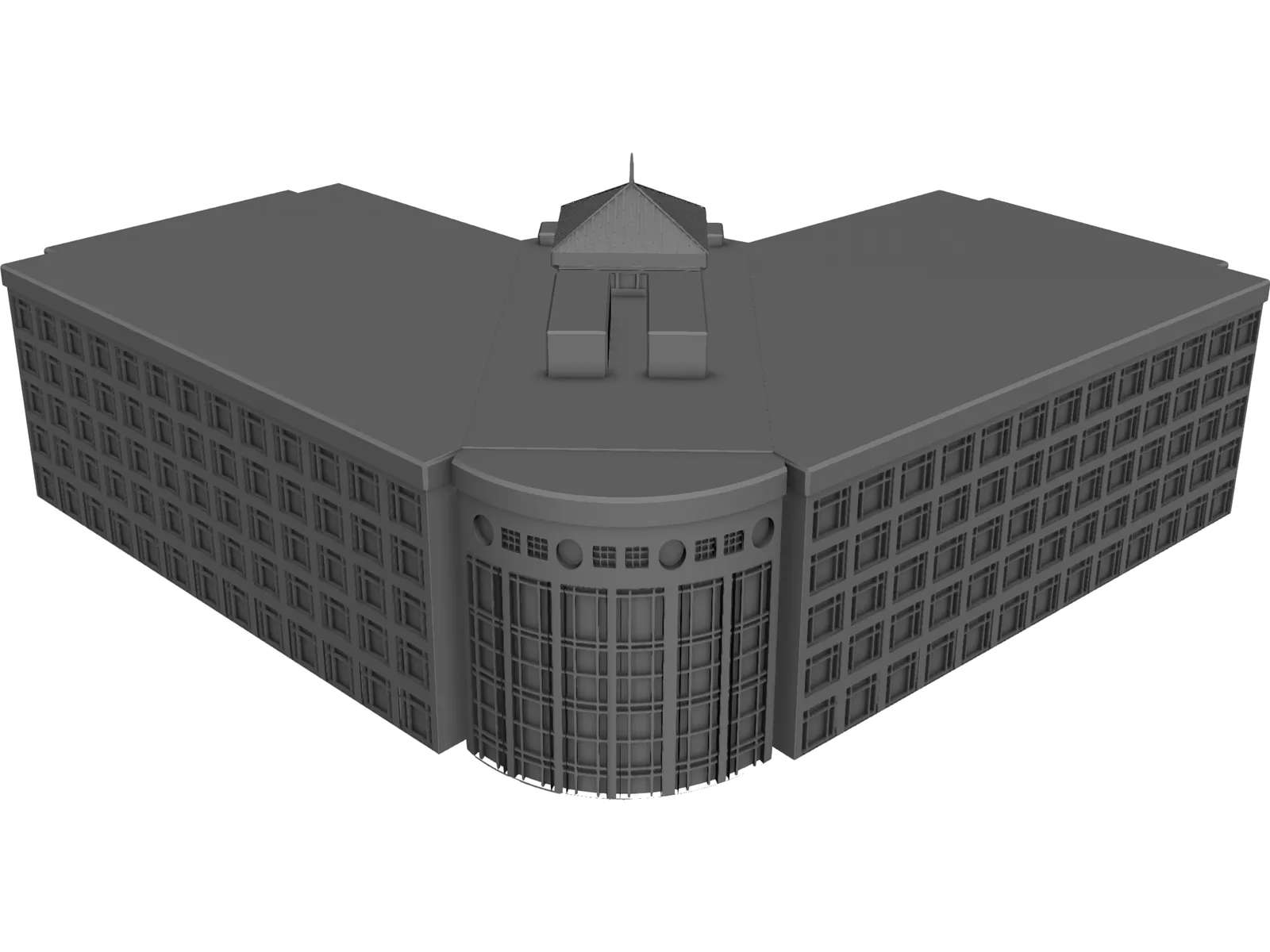 State Building 3D Model main preview