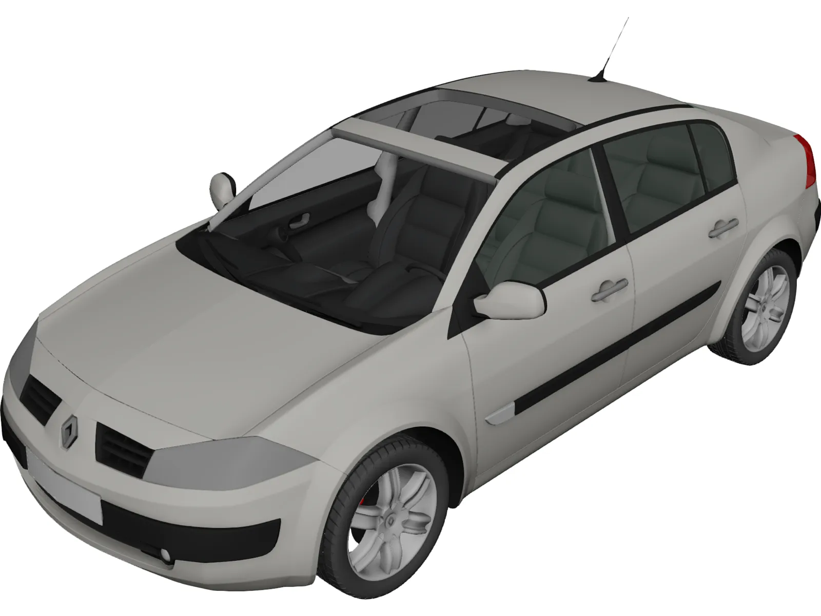 Renault Megane 3D Model main preview