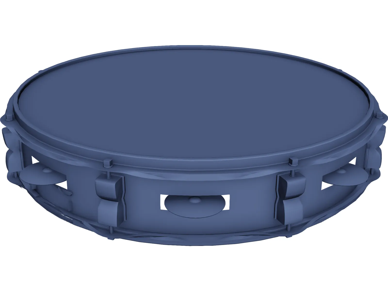 Classic Tamburine 3D Model main preview