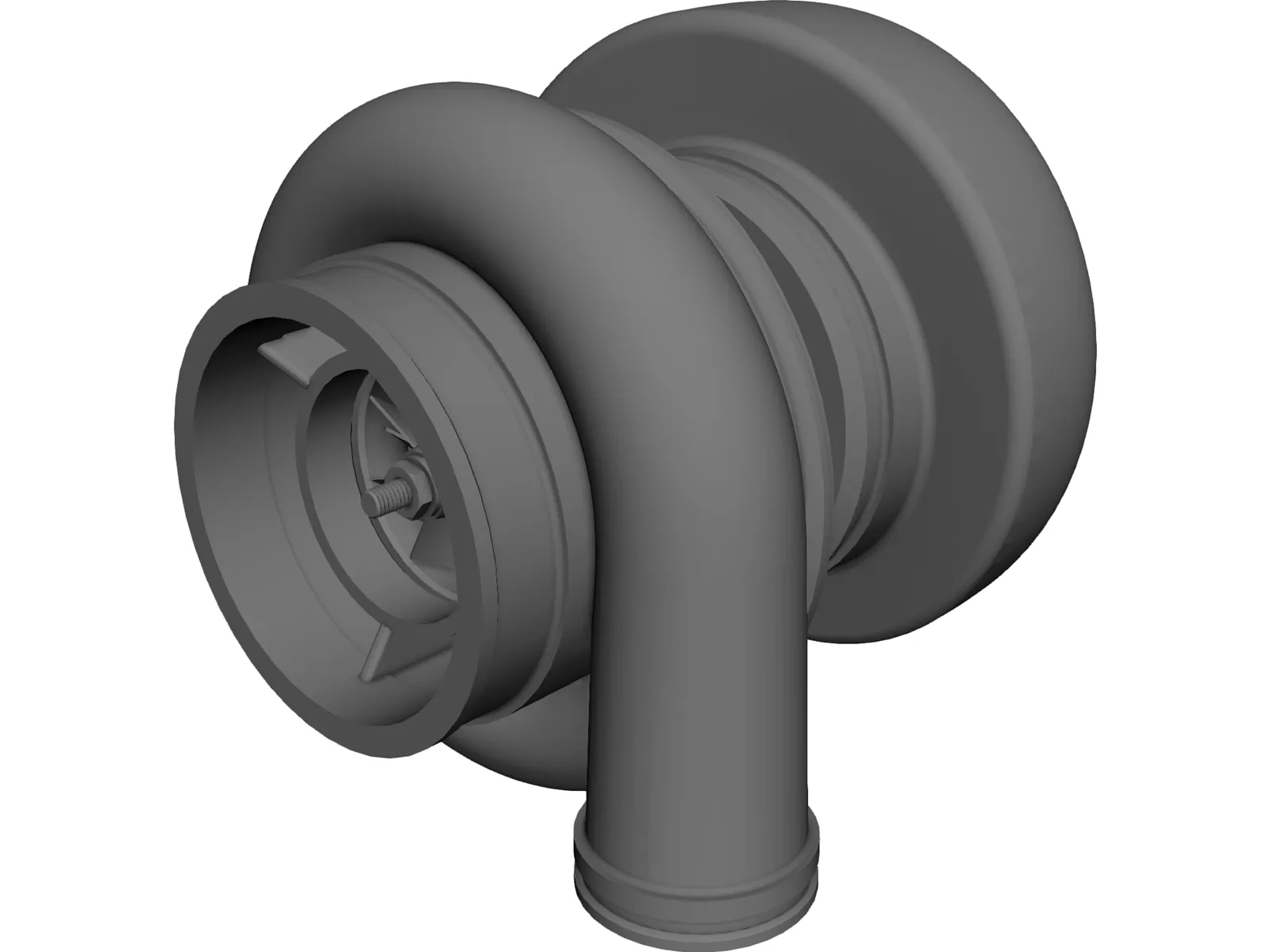 Turbo Charger Mechanism 3D Model main preview