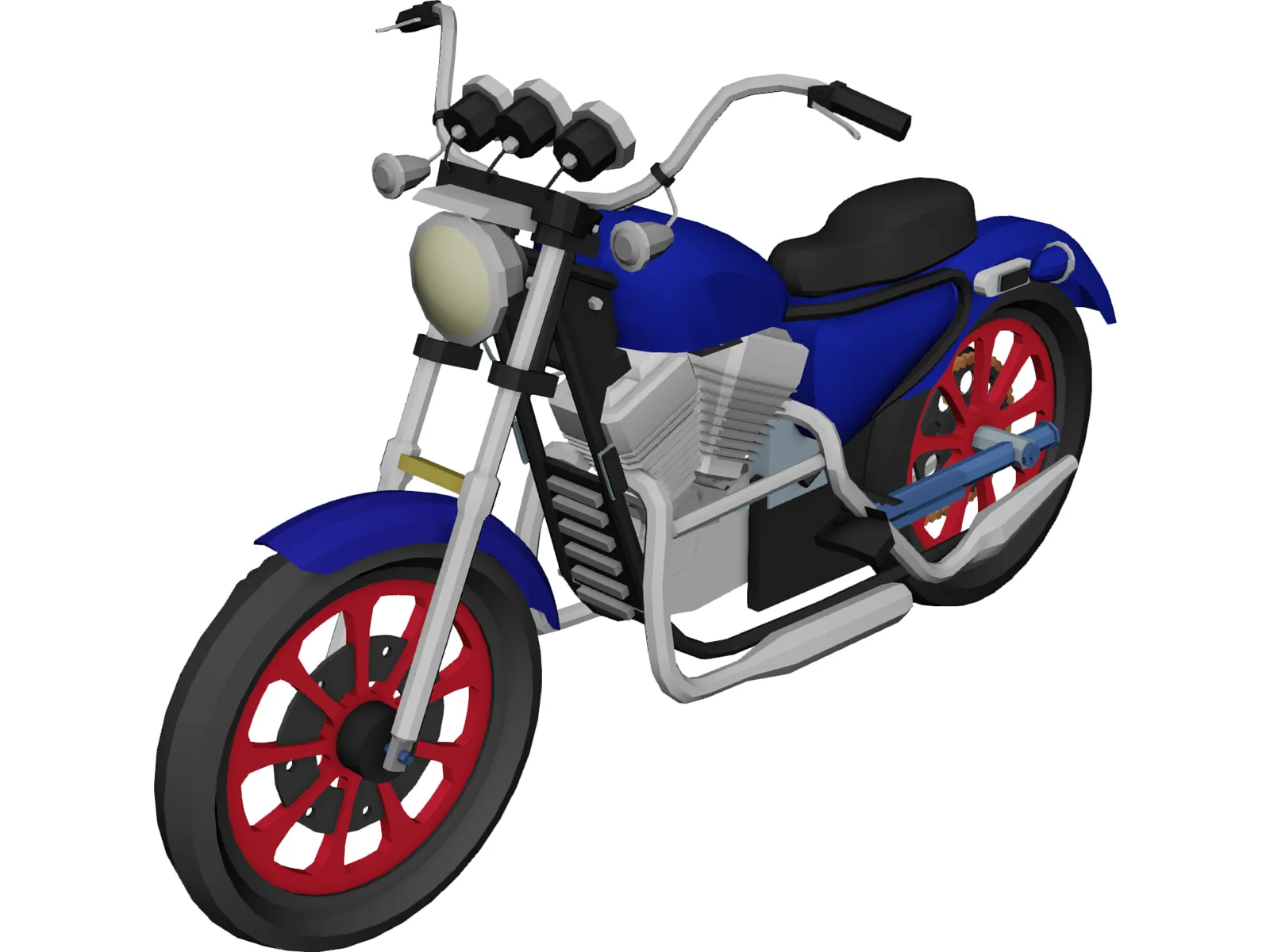Motorcycle 3D Model main preview