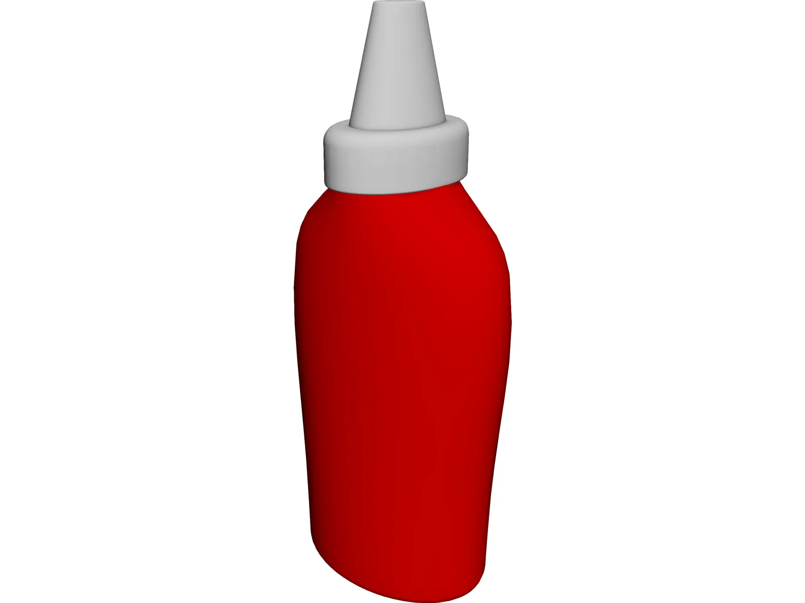 Bottle Ketchup 3D Model main preview