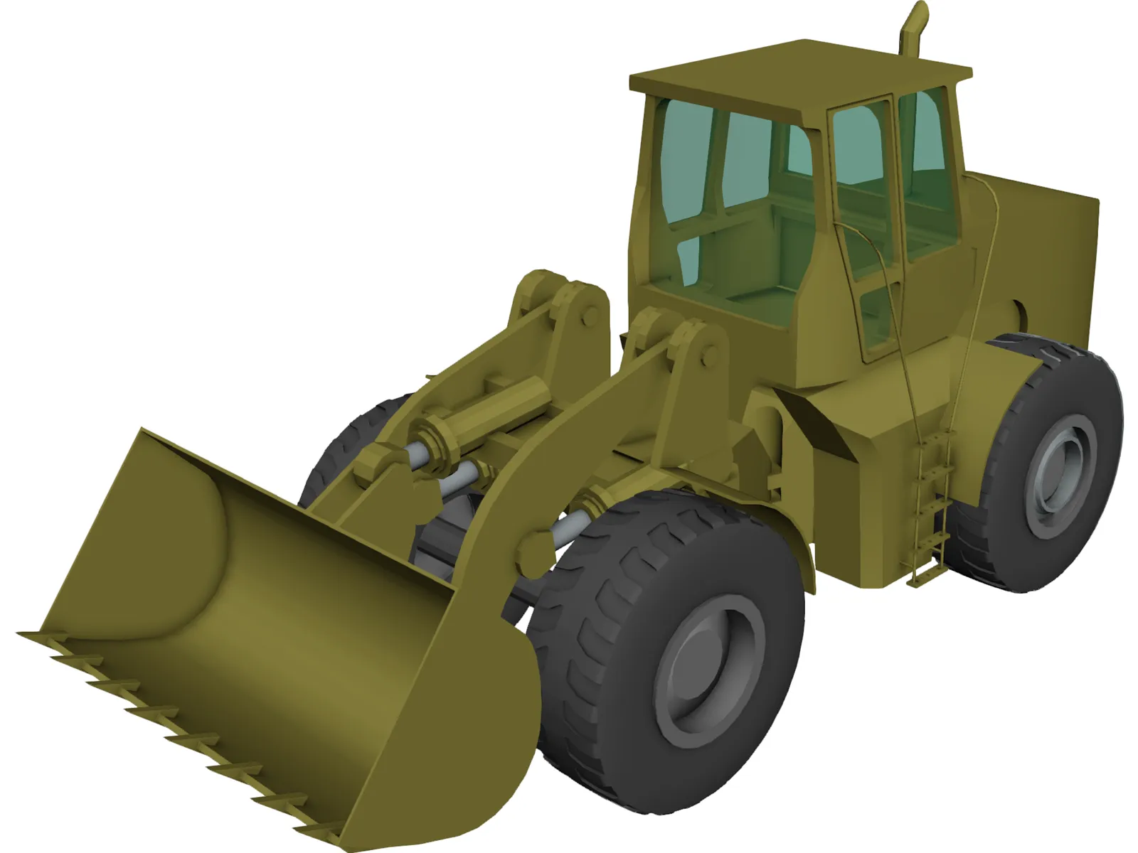 Front Loader 3D Model main preview