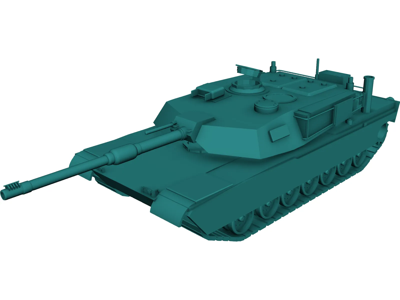 Tank 3D Model main preview