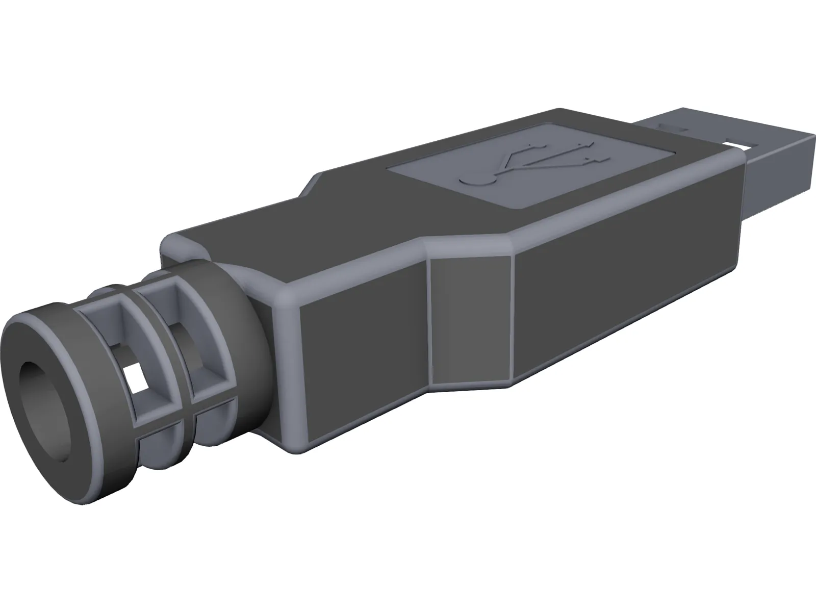 USB Connector 3D Model main preview