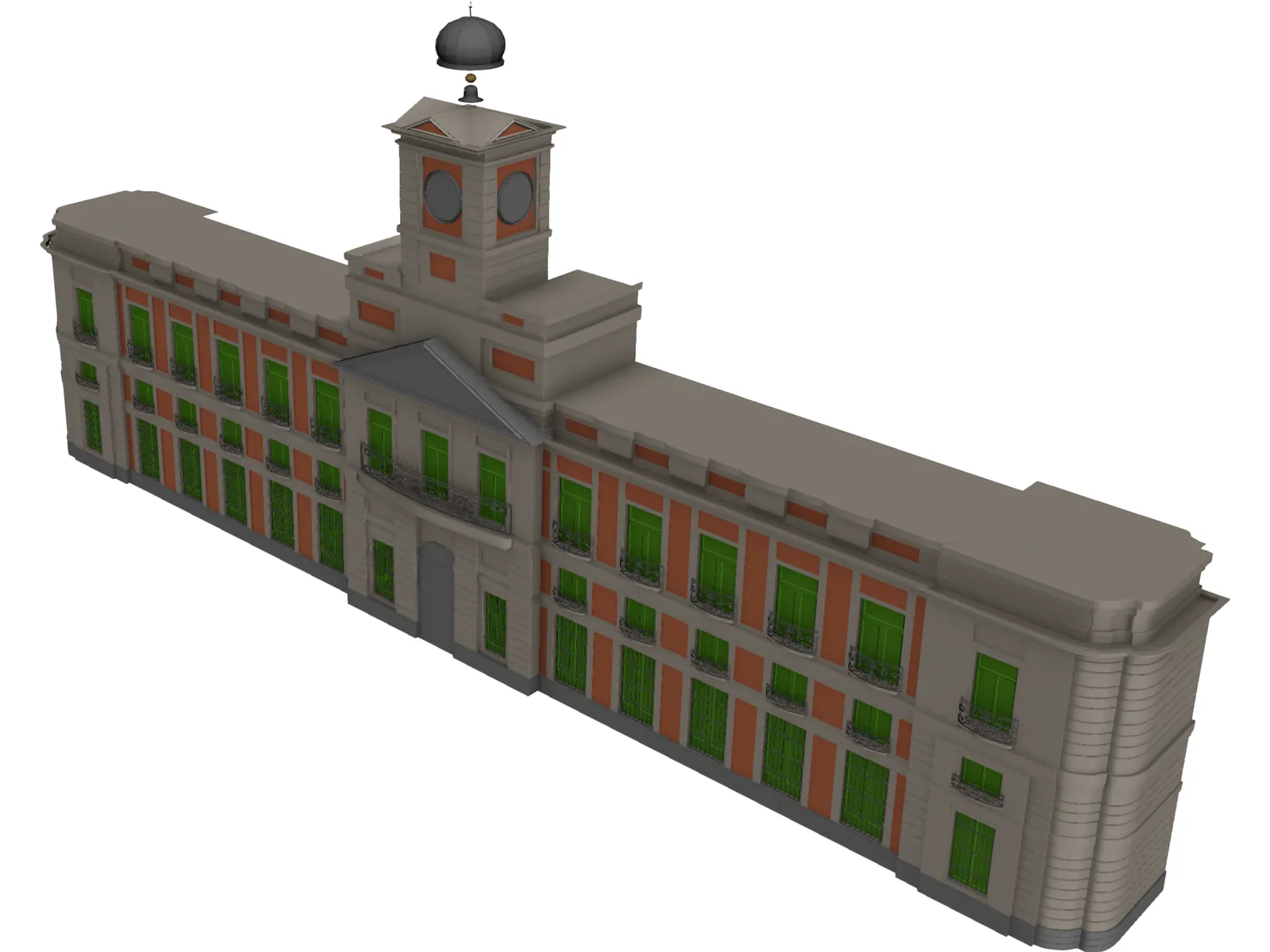 Puerta del Sol Madrid 3D Model main preview