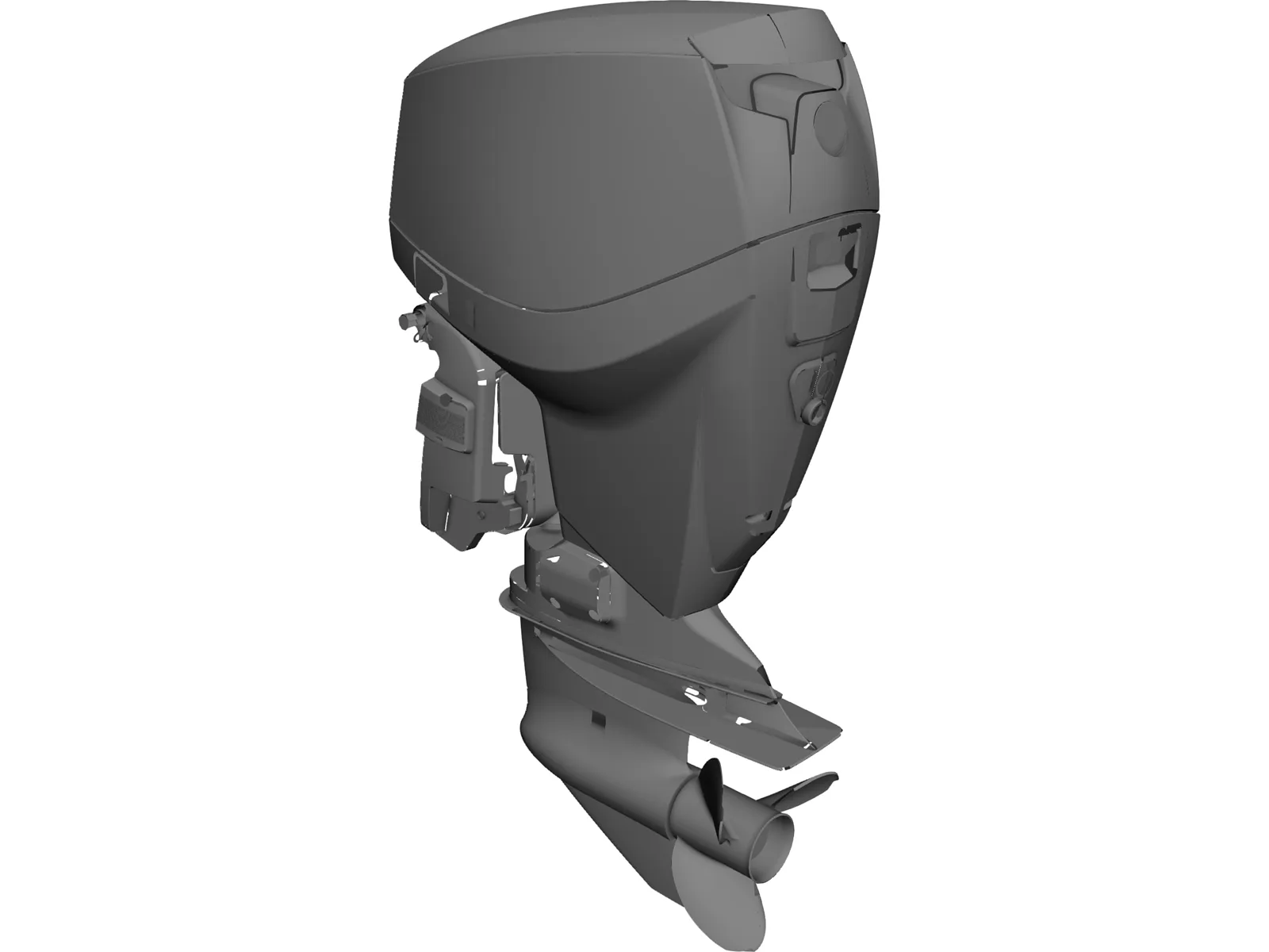 Eagle V4 Outboard Motor 3D Model main preview