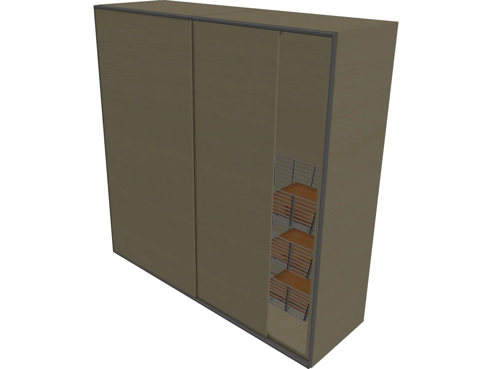 Wardrobe 3D Model main preview