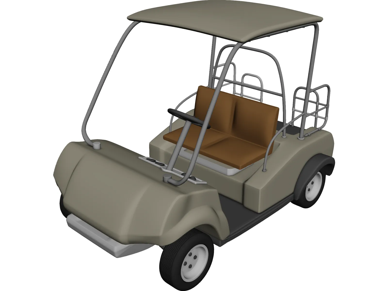 Golf Cart 3D Model main preview