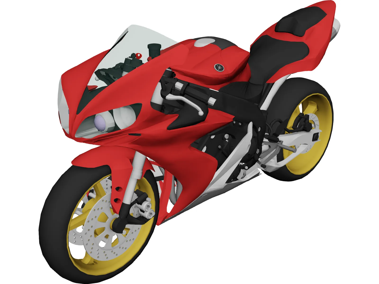 Yamaha YZF-R1 3D Model main preview