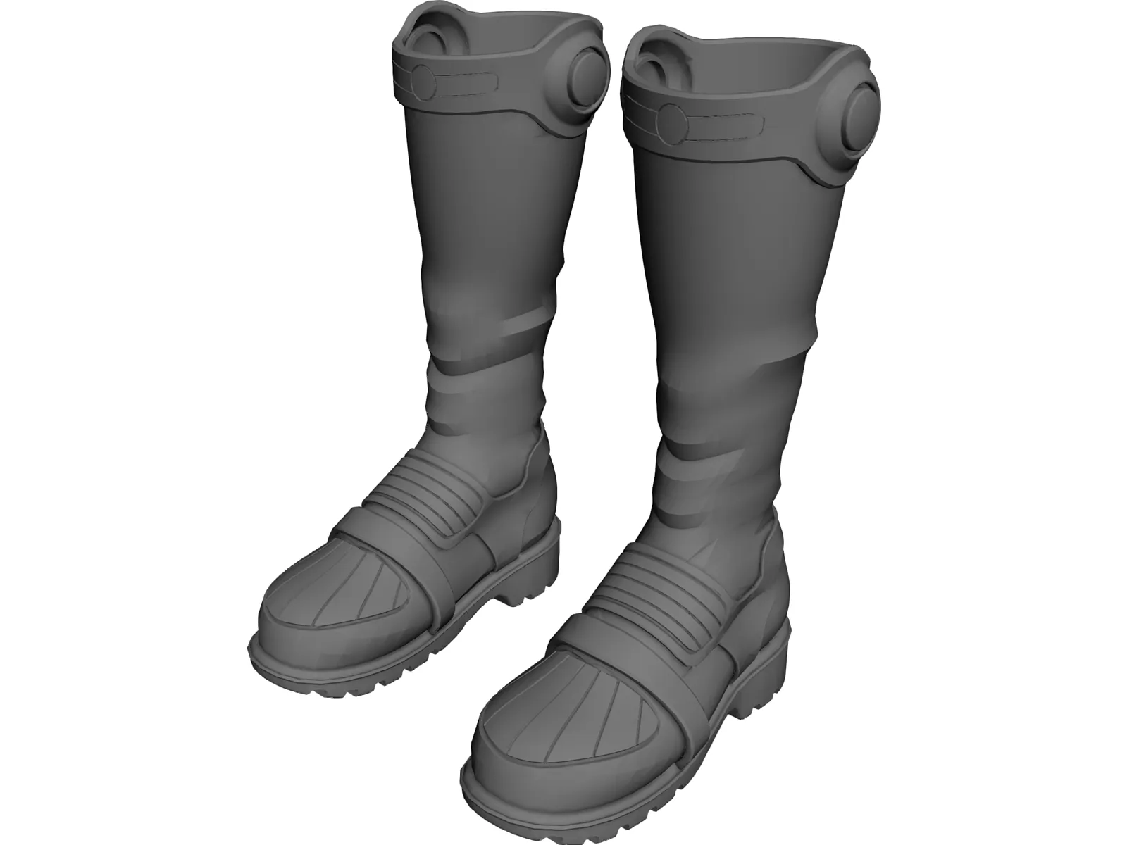 Boots Sci-Fi 3D Model main preview