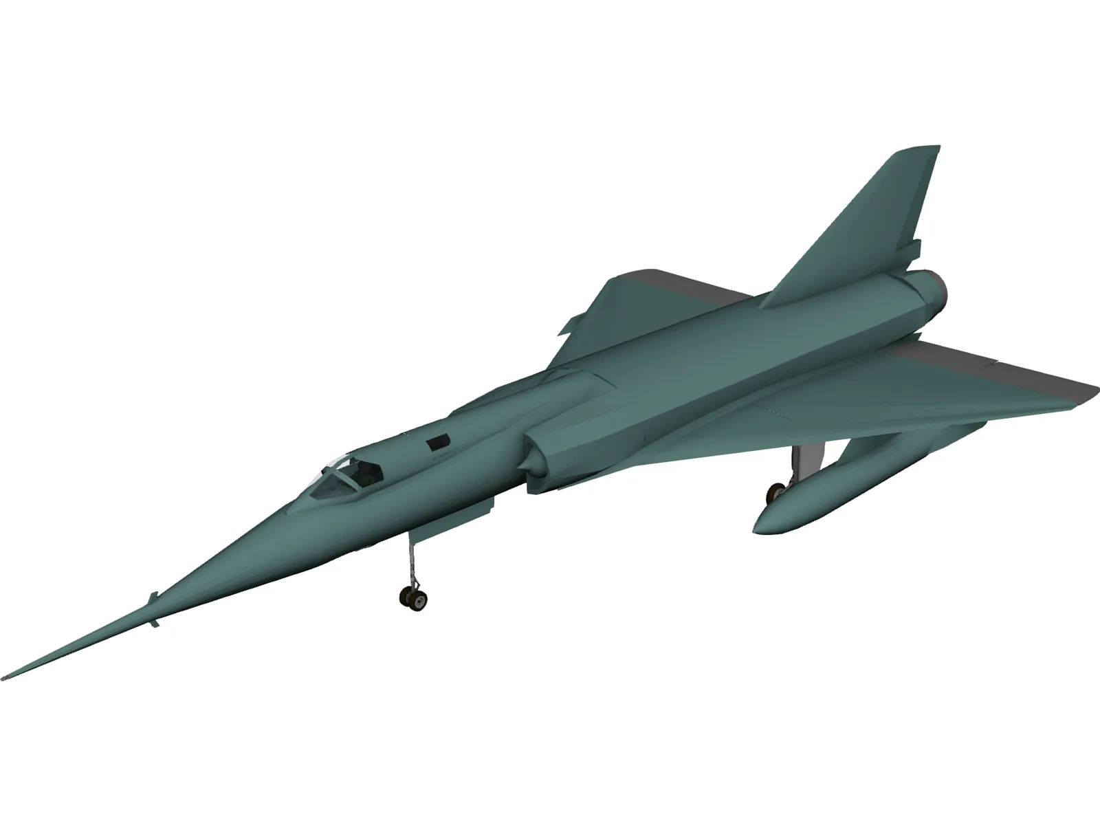 Dassault Mirage IV 3D Model main preview