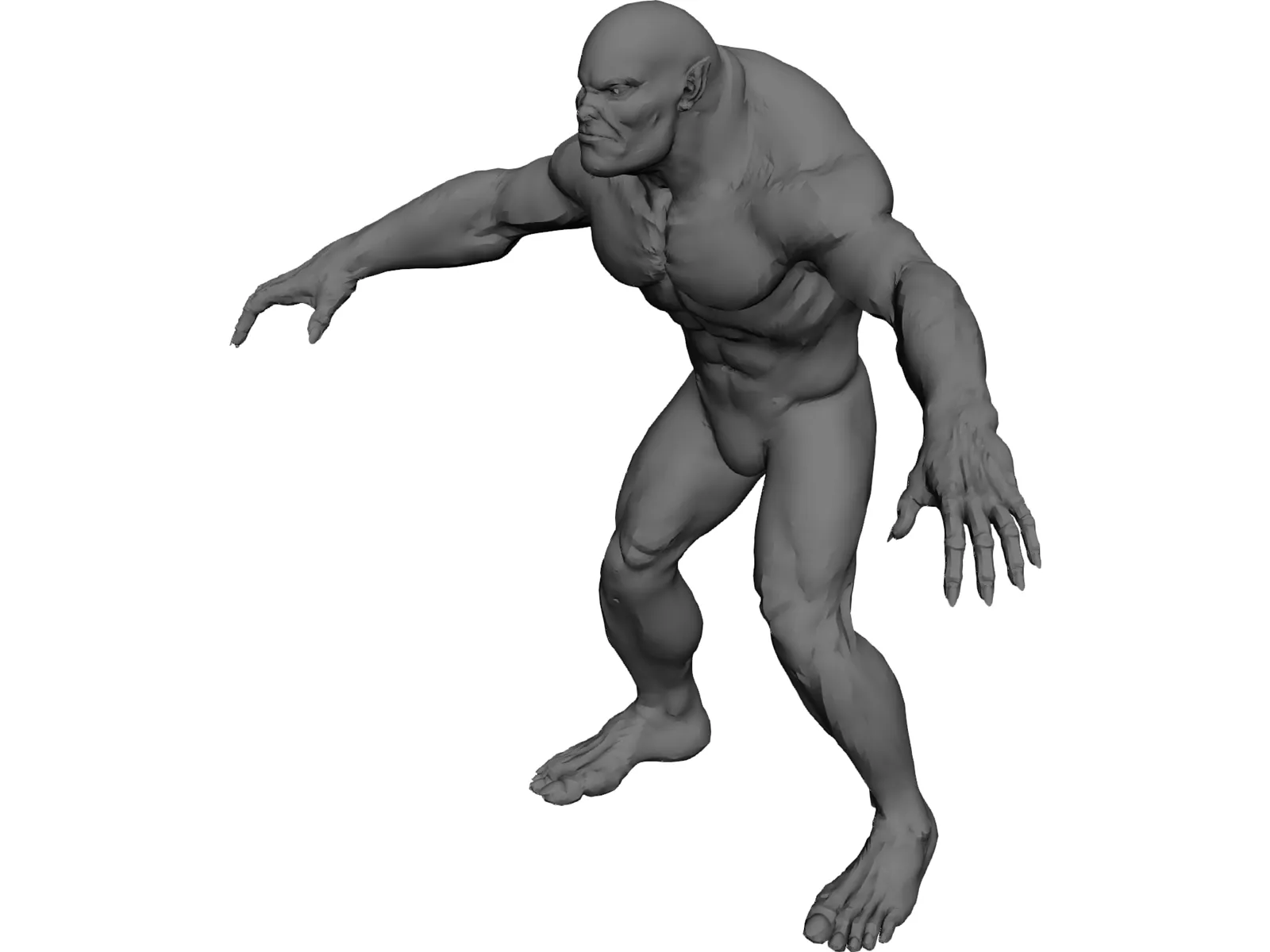 Monster 3D Model main preview