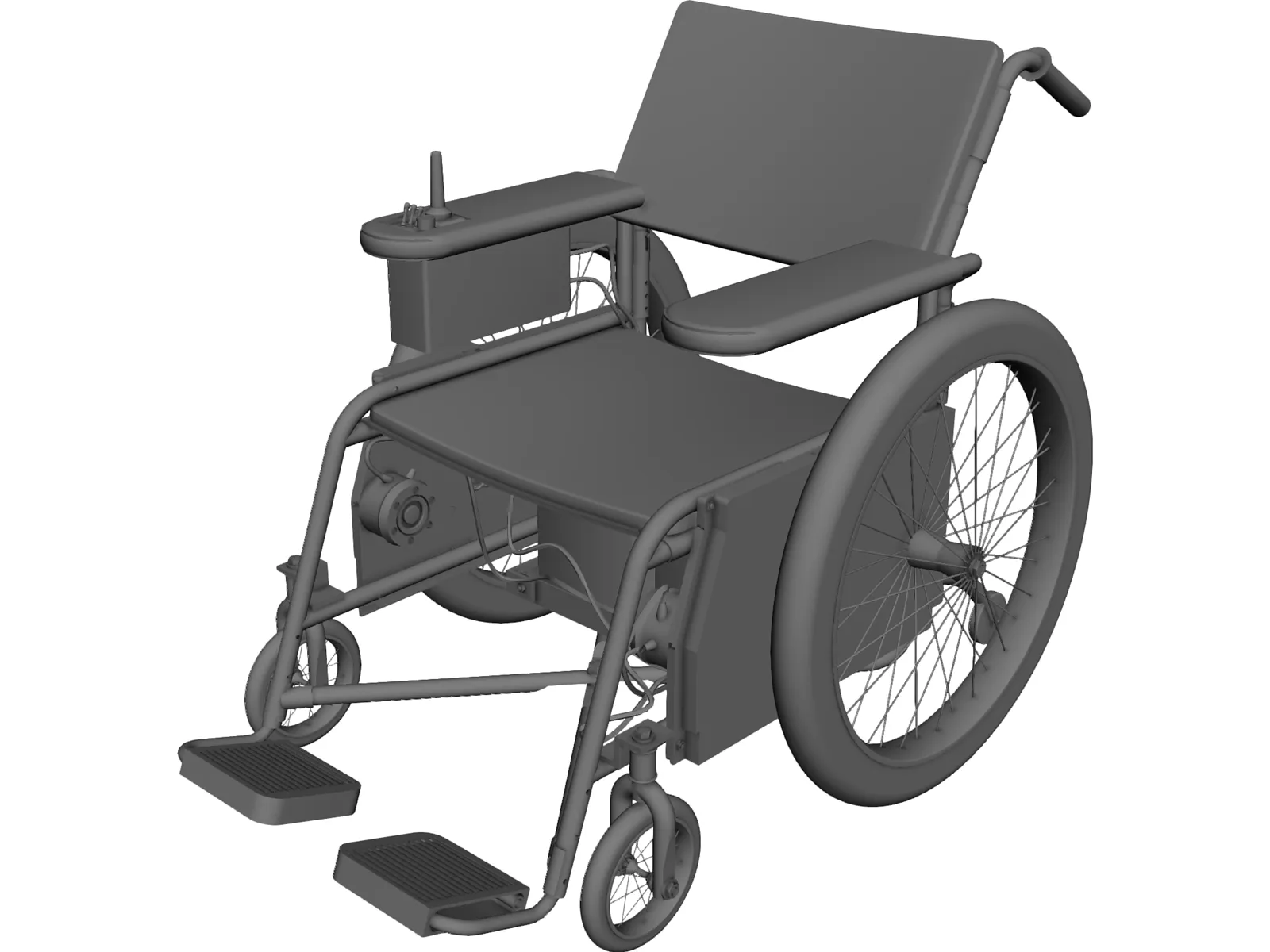 Wheelchair 3D Model main preview