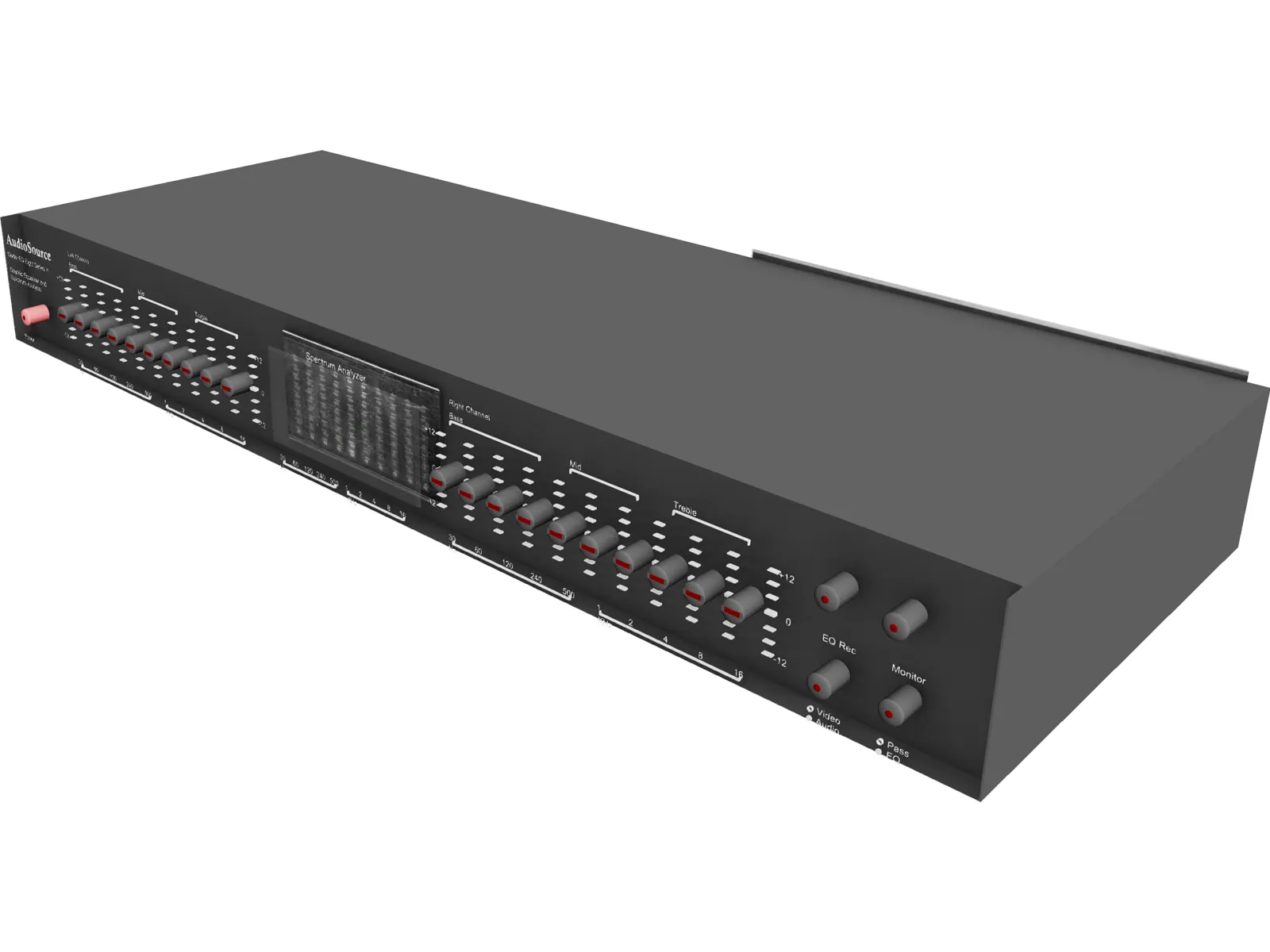 Graphic Equalizer 3D Model main preview
