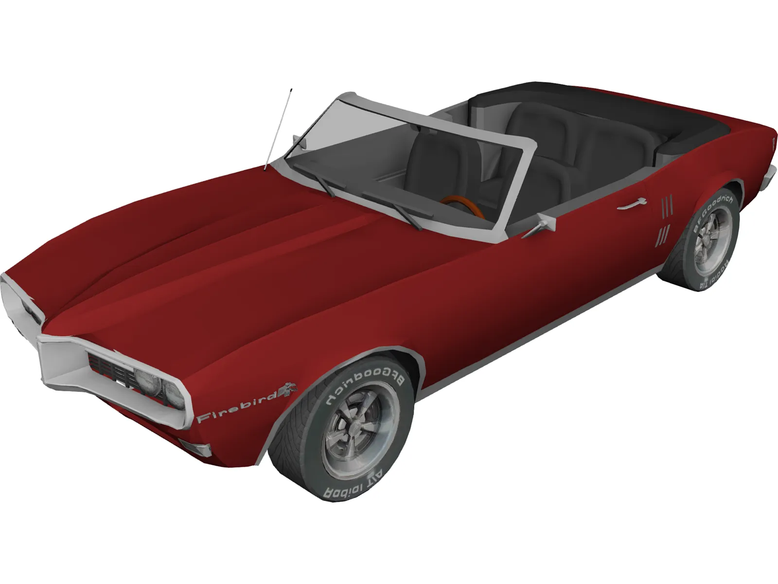 Pontiac Firebird Convertible 3D Model main preview