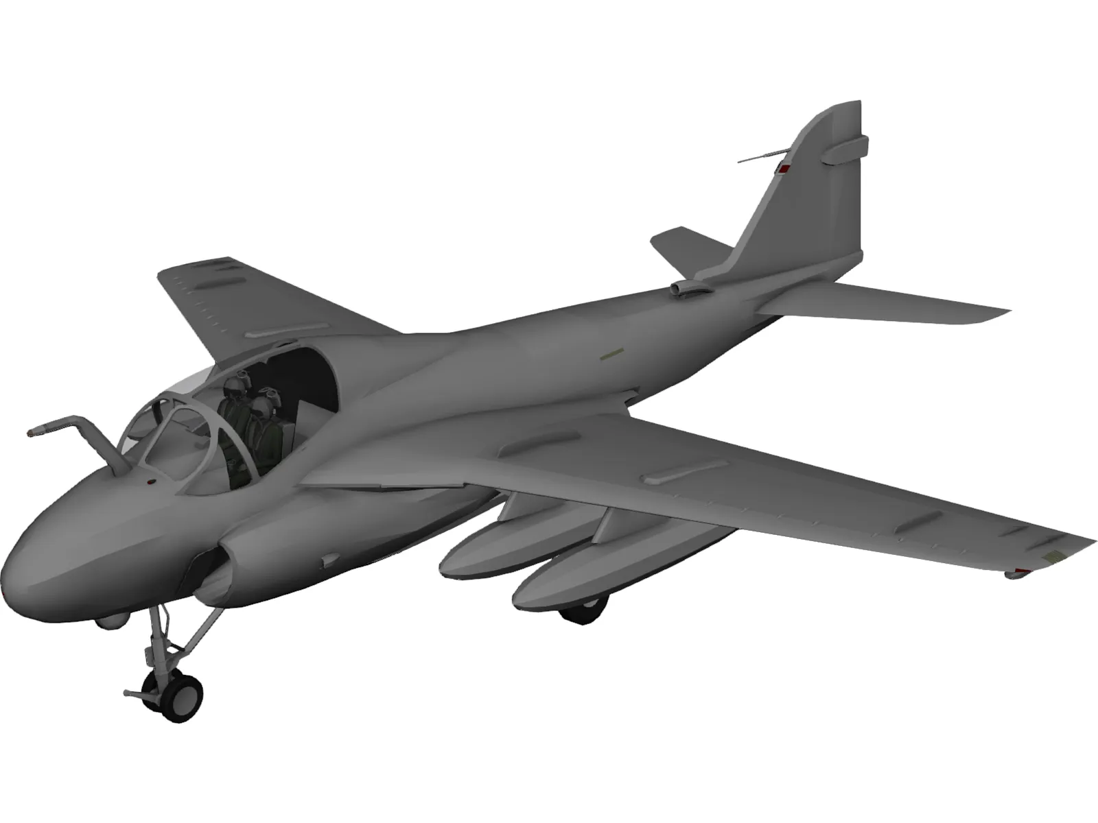 Grumman A-6E Intruder 3D Model main preview