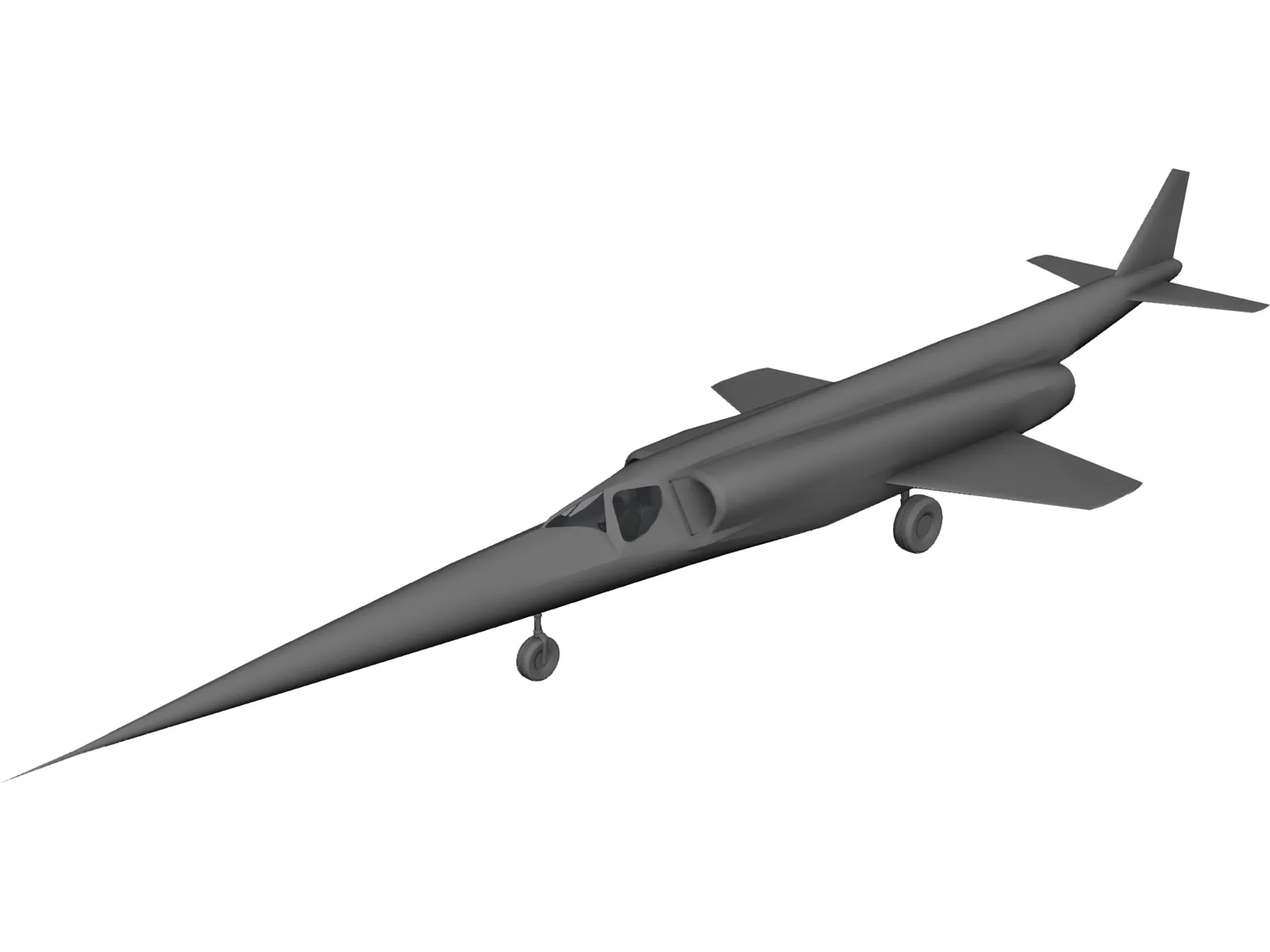 Douglas X-3 Stiletto 3D Model main preview