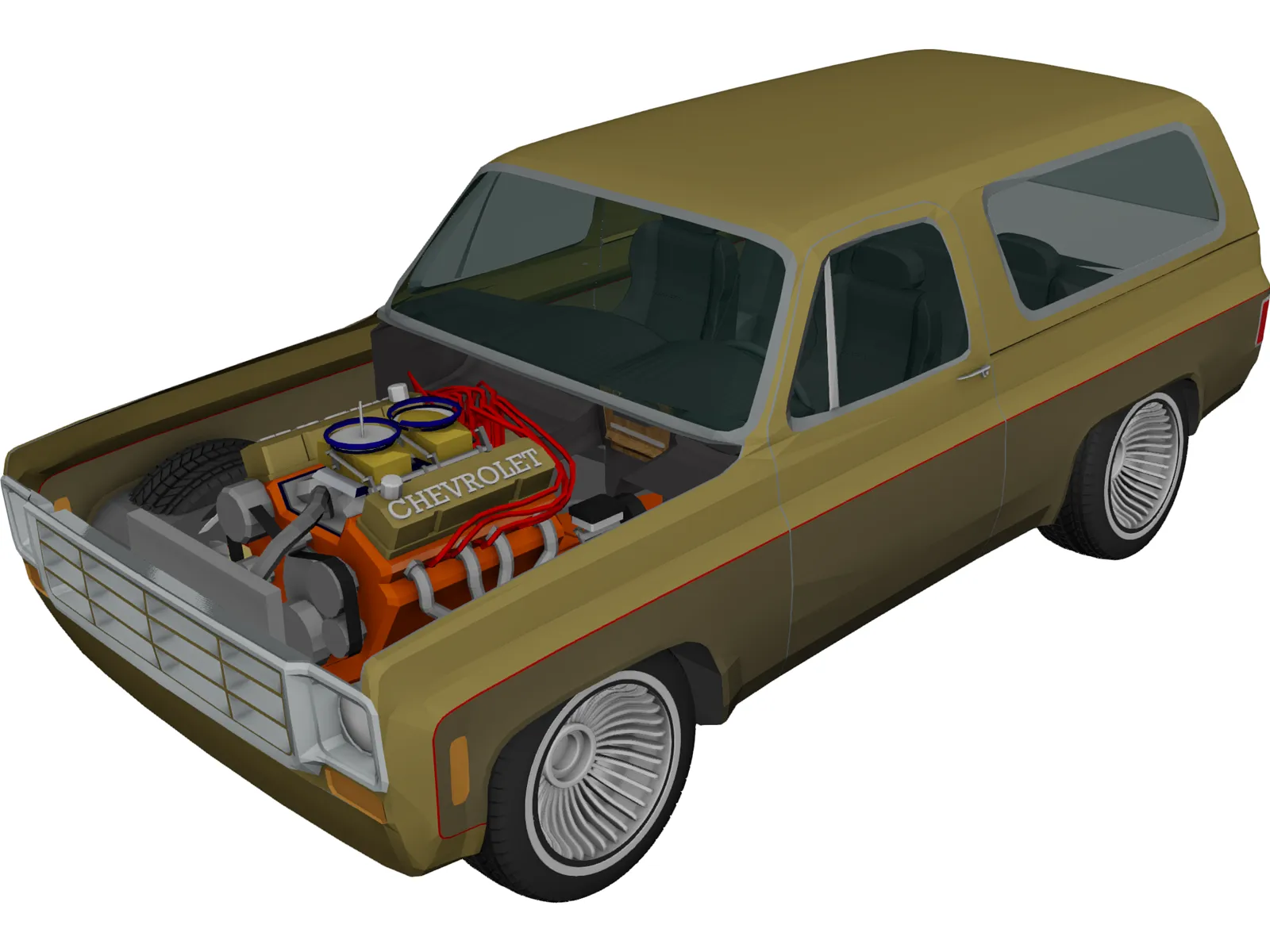 Chevrolet Blazer 5.1L (1977) 3D Model main preview