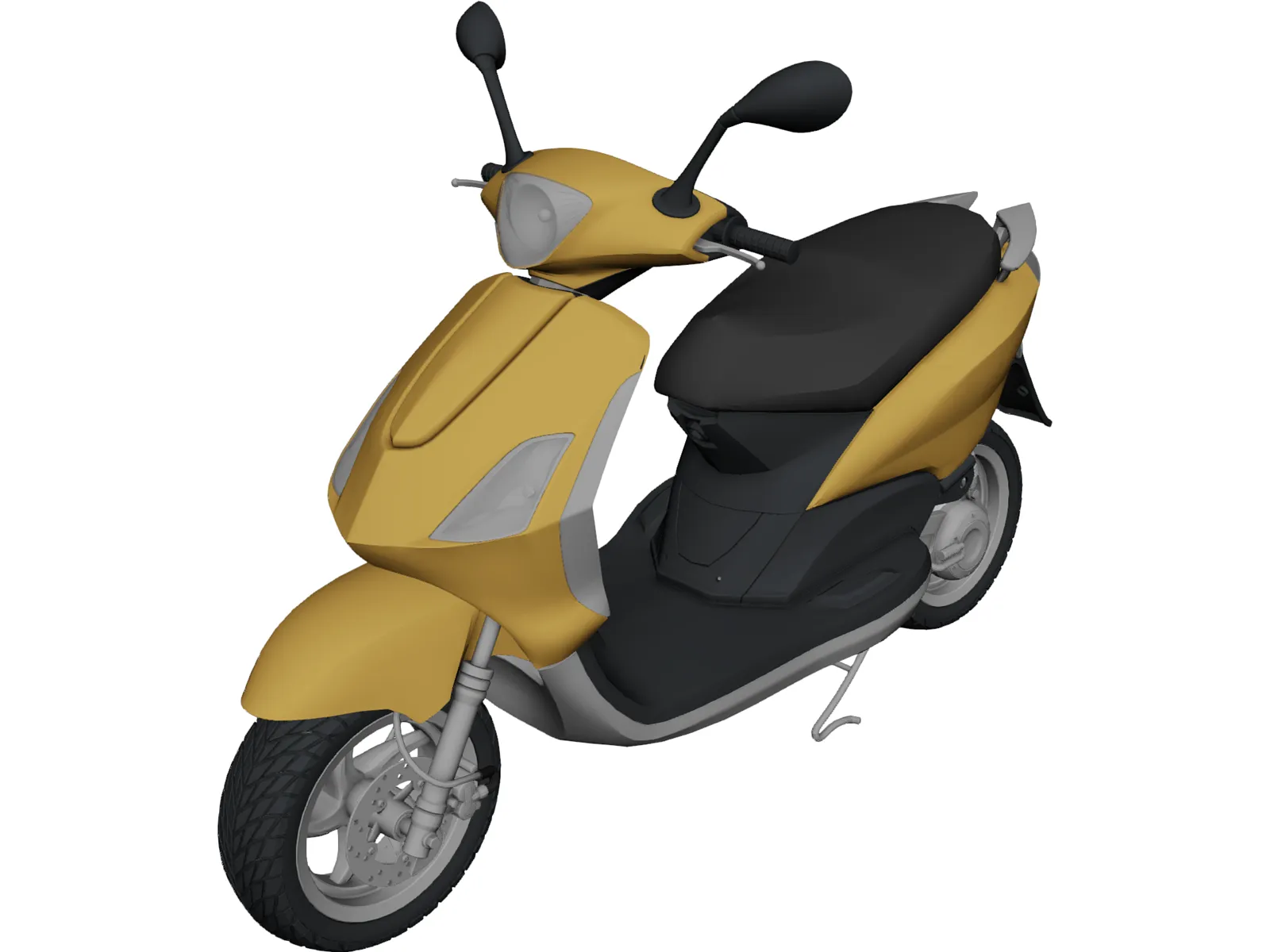 Scooter 3D Model main preview