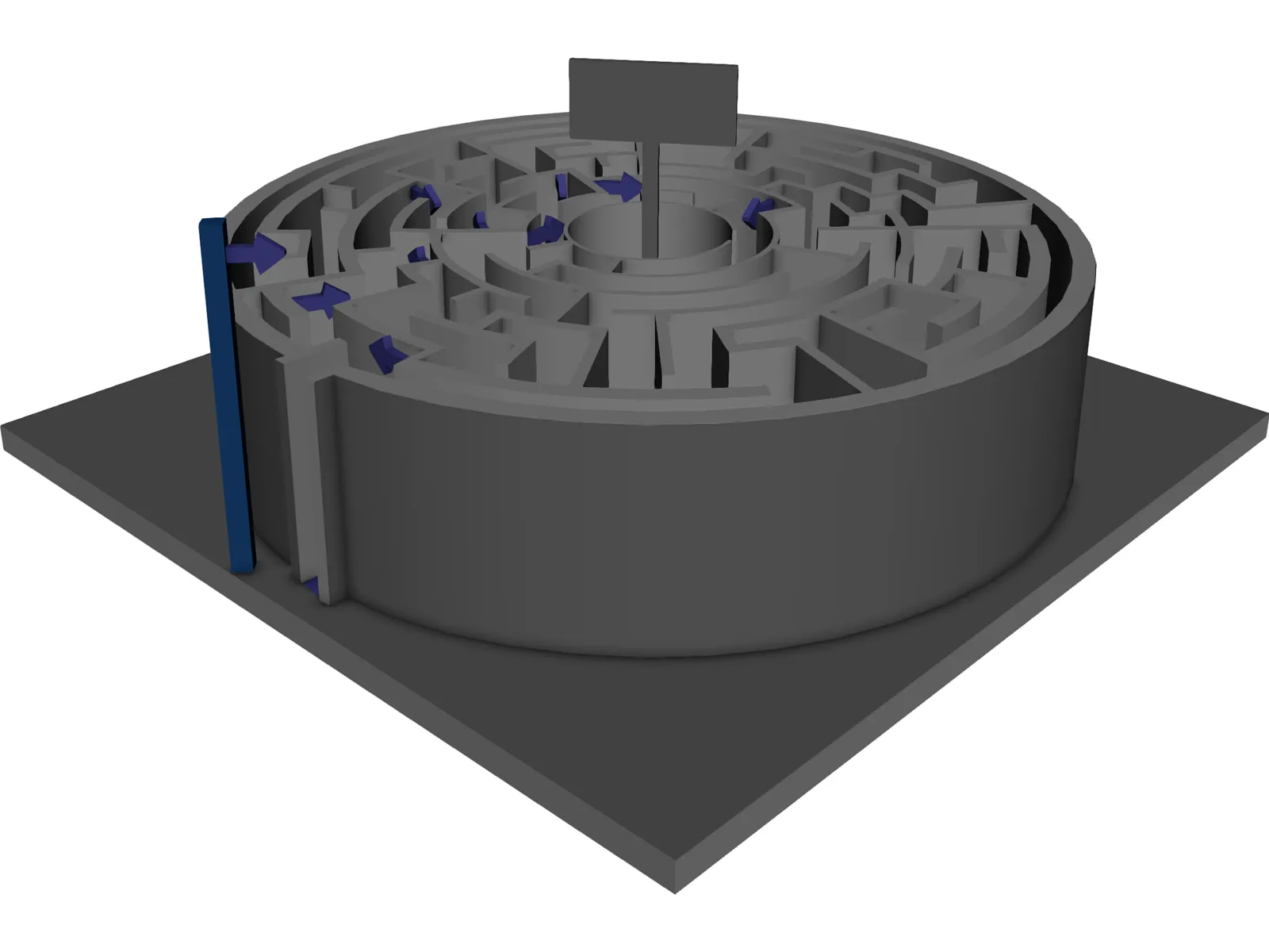 Maze 3D Model main preview