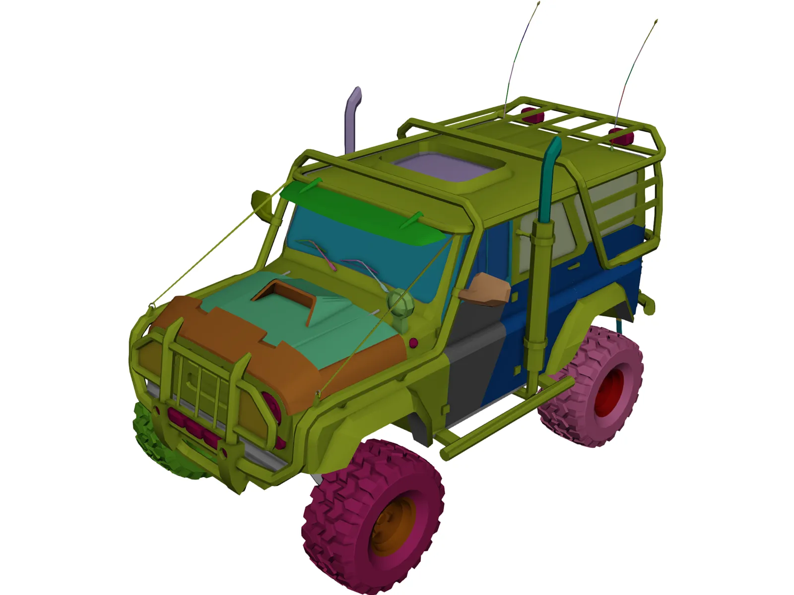 Jeep [Tuning] 3D Model main preview