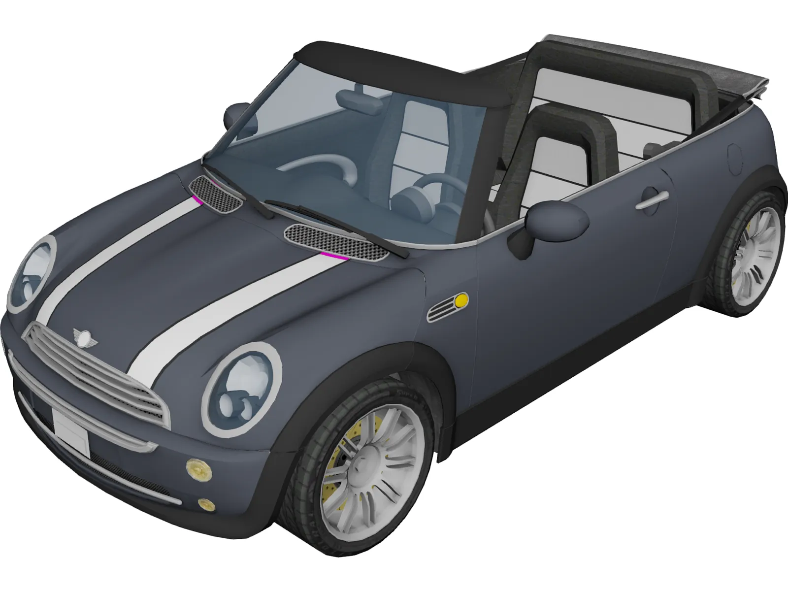 Mini Cooper Cabriolet 3D Model main preview