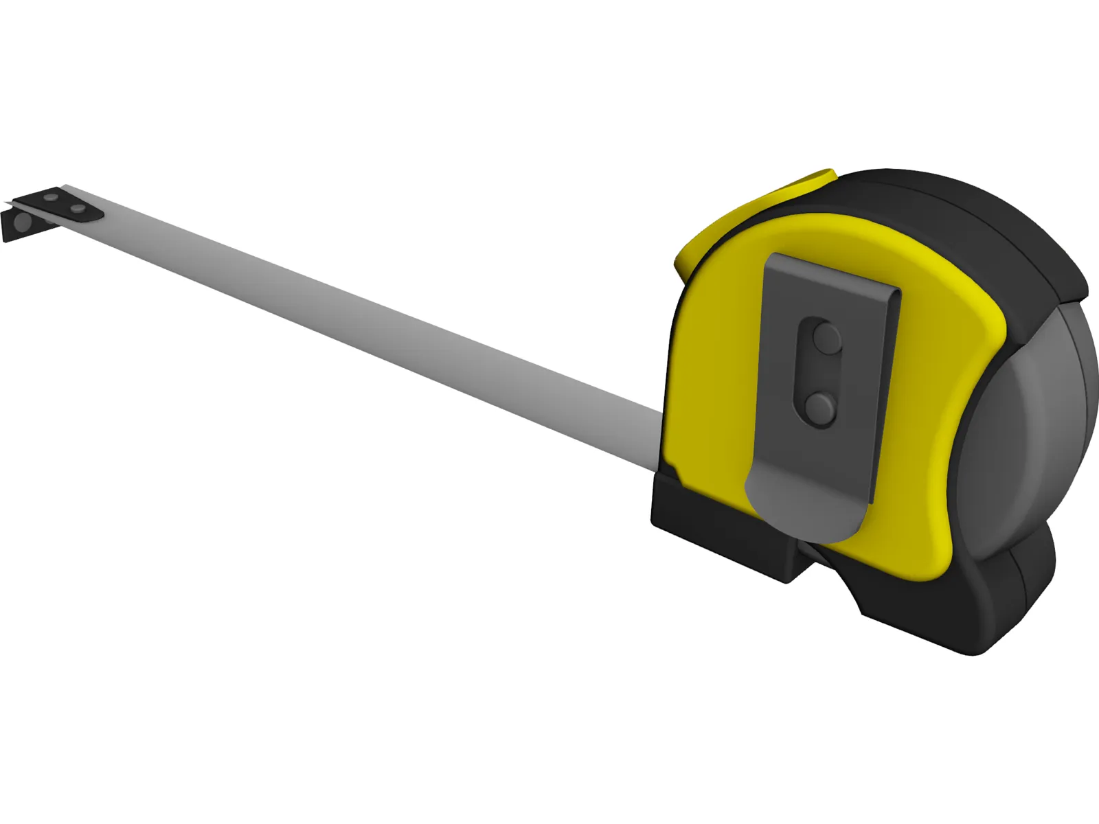 Retractible Tape Measure 3D Model main preview