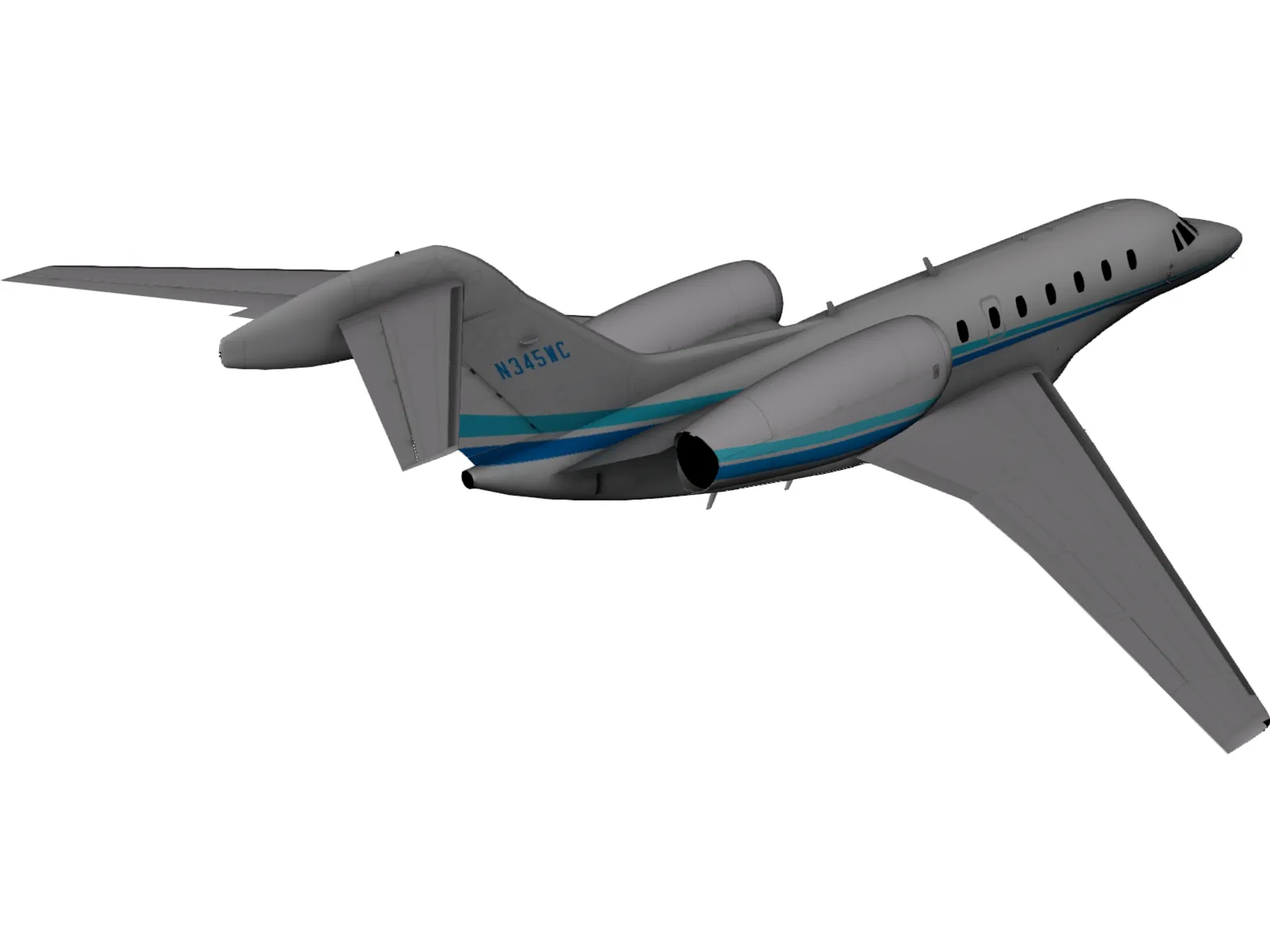 Cessna Citation X 3D Model main preview