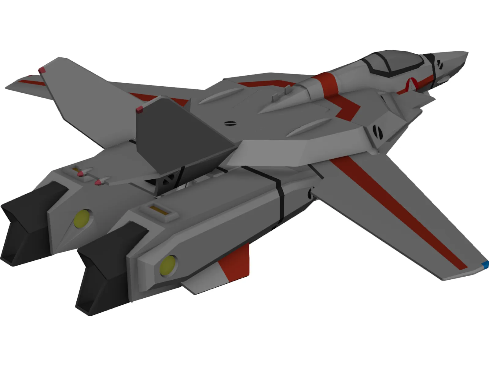 VF-1A 3D Model main preview