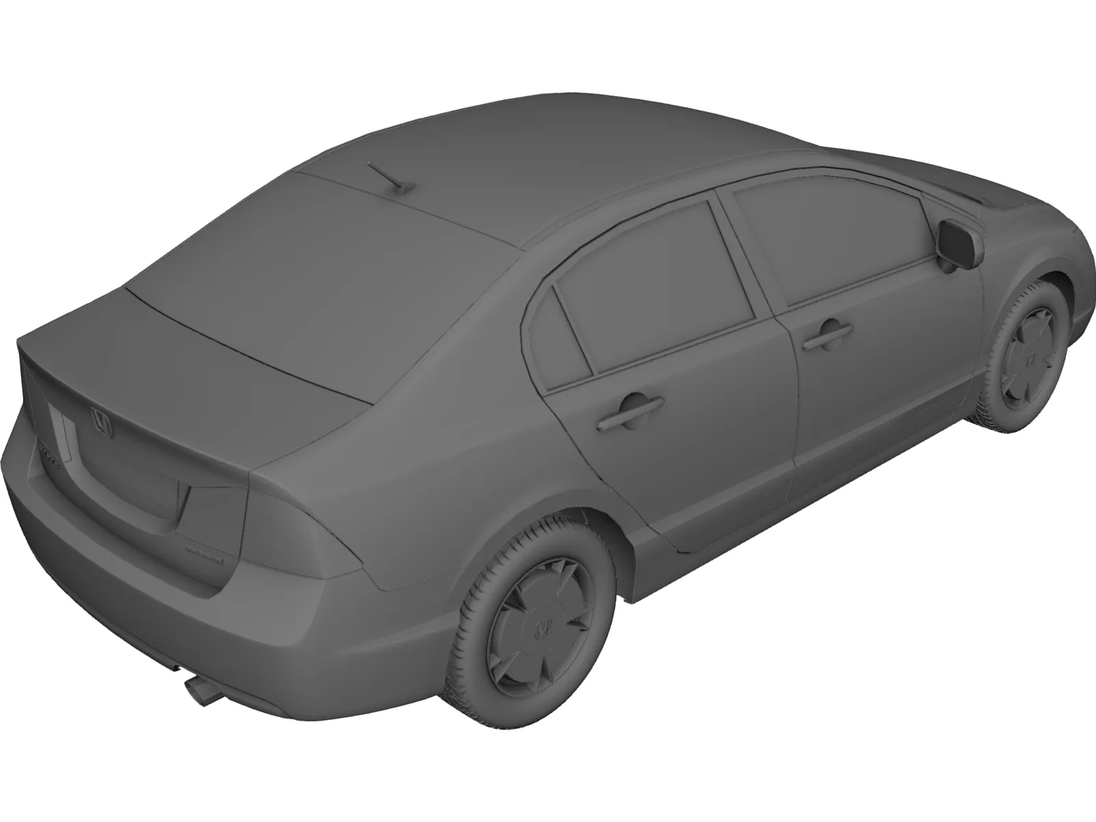 Honda Civic 3D Model main preview