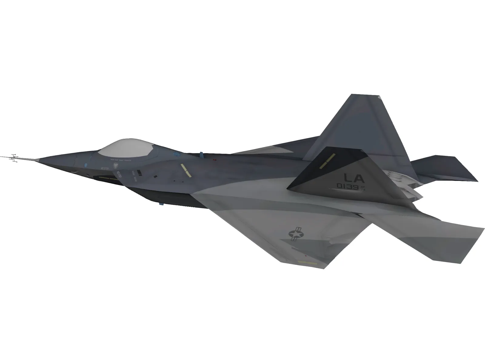 F-22 Raptor 3D Model main preview
