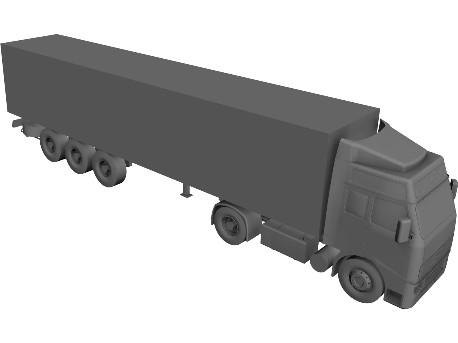 Volvo Remorque 3D Model main preview