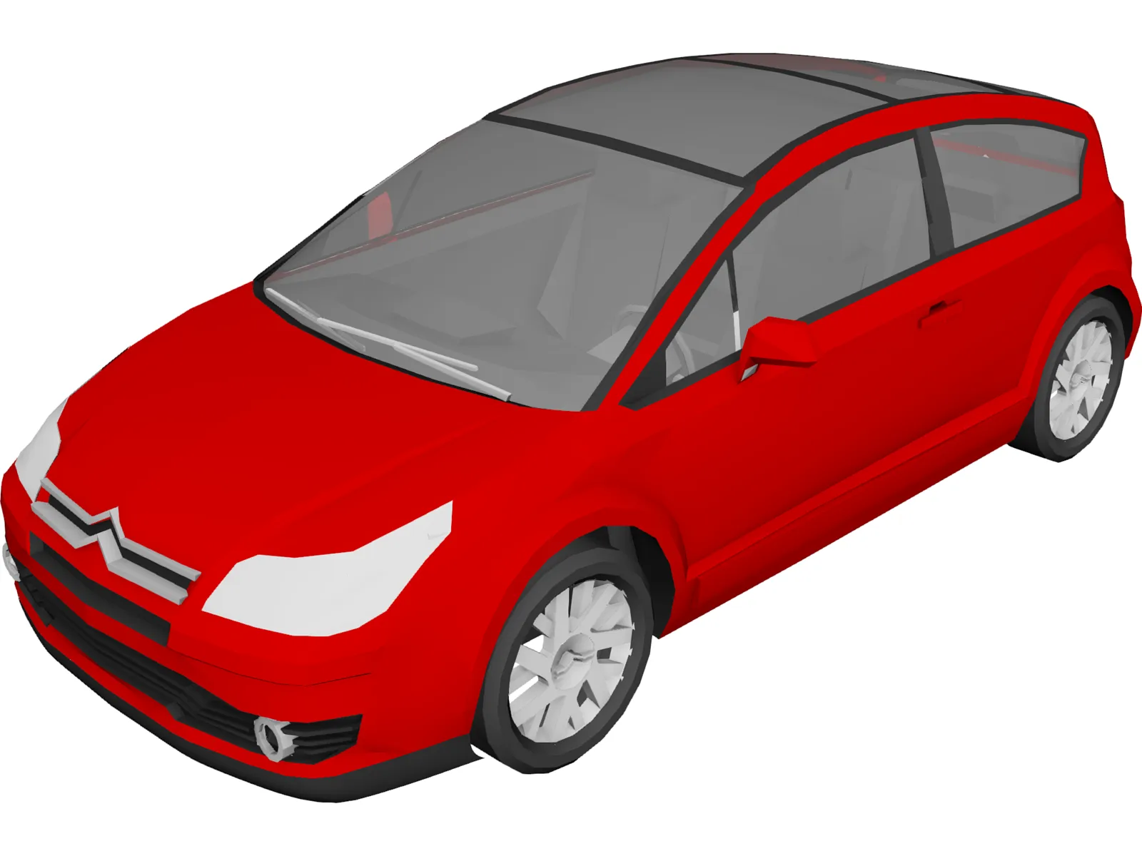 Citroen C4 2.0i VTR 3D Model main preview