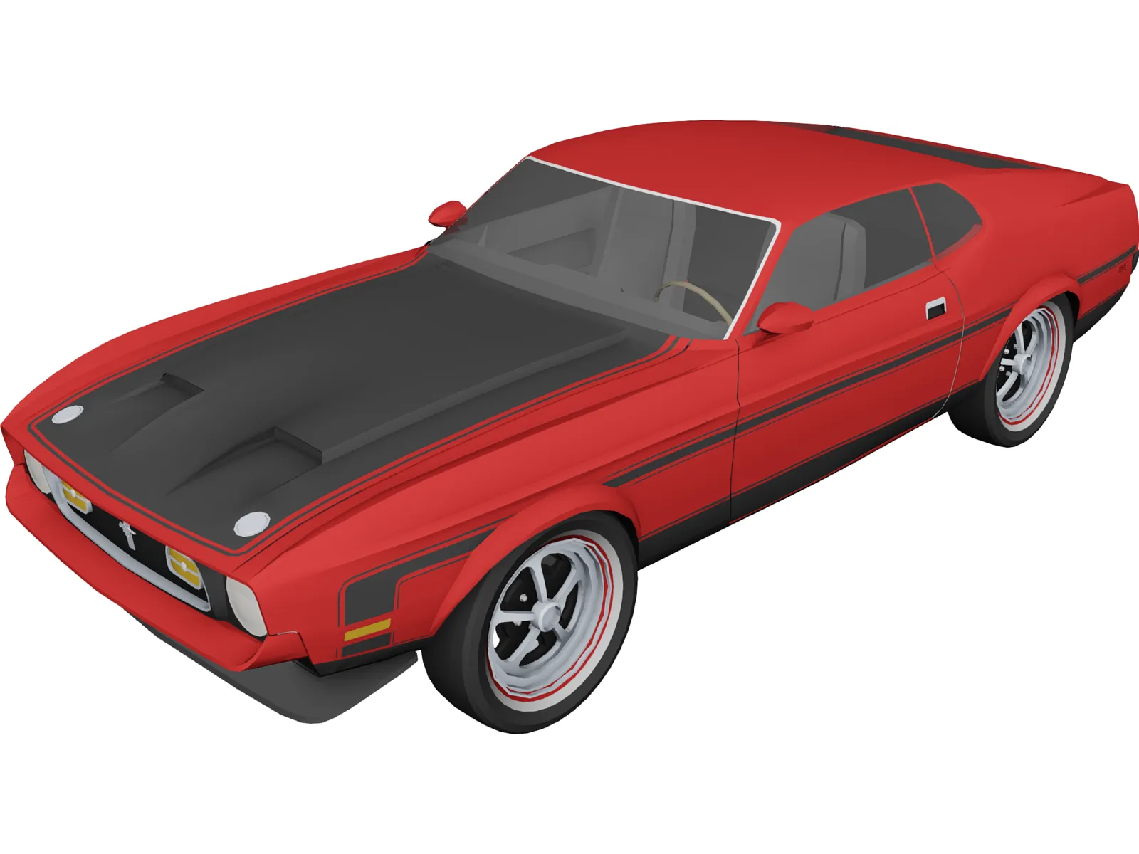 Ford Mustang Mach-1 3D Model main preview