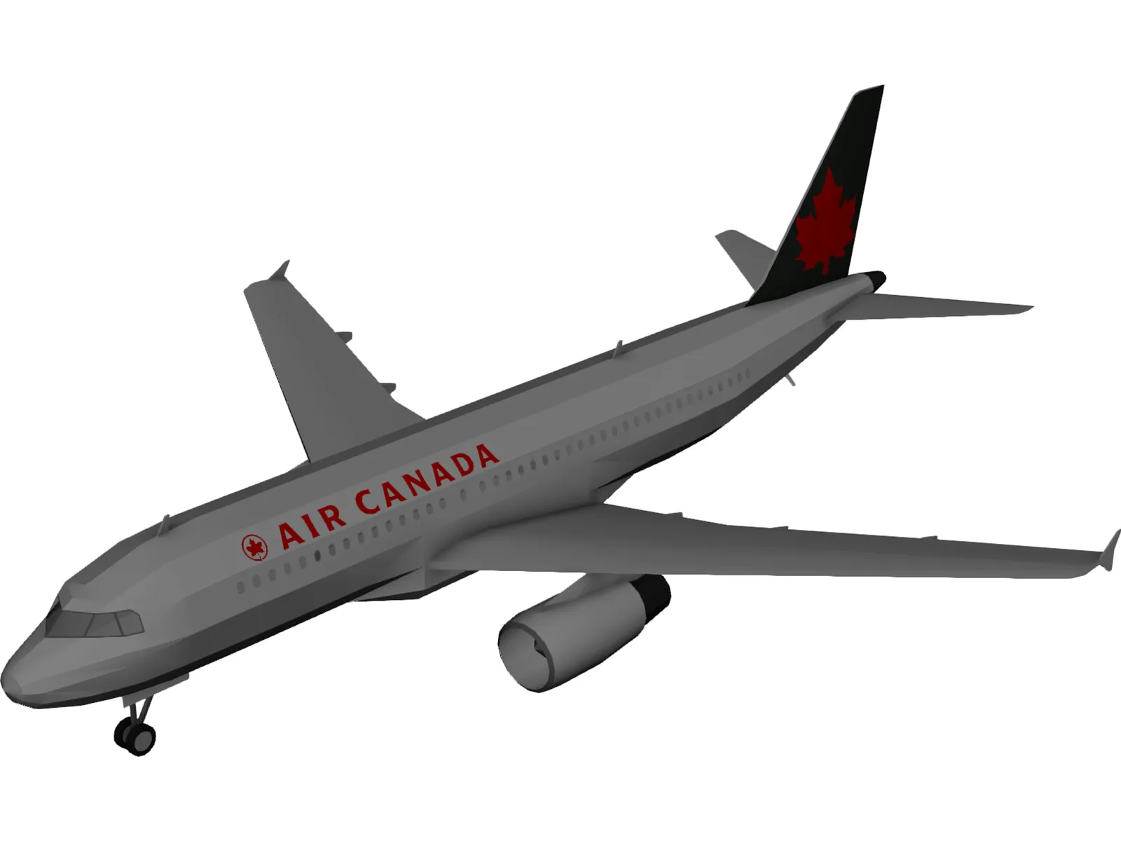 Airbus A320-200 Air Canada 3D Model main preview