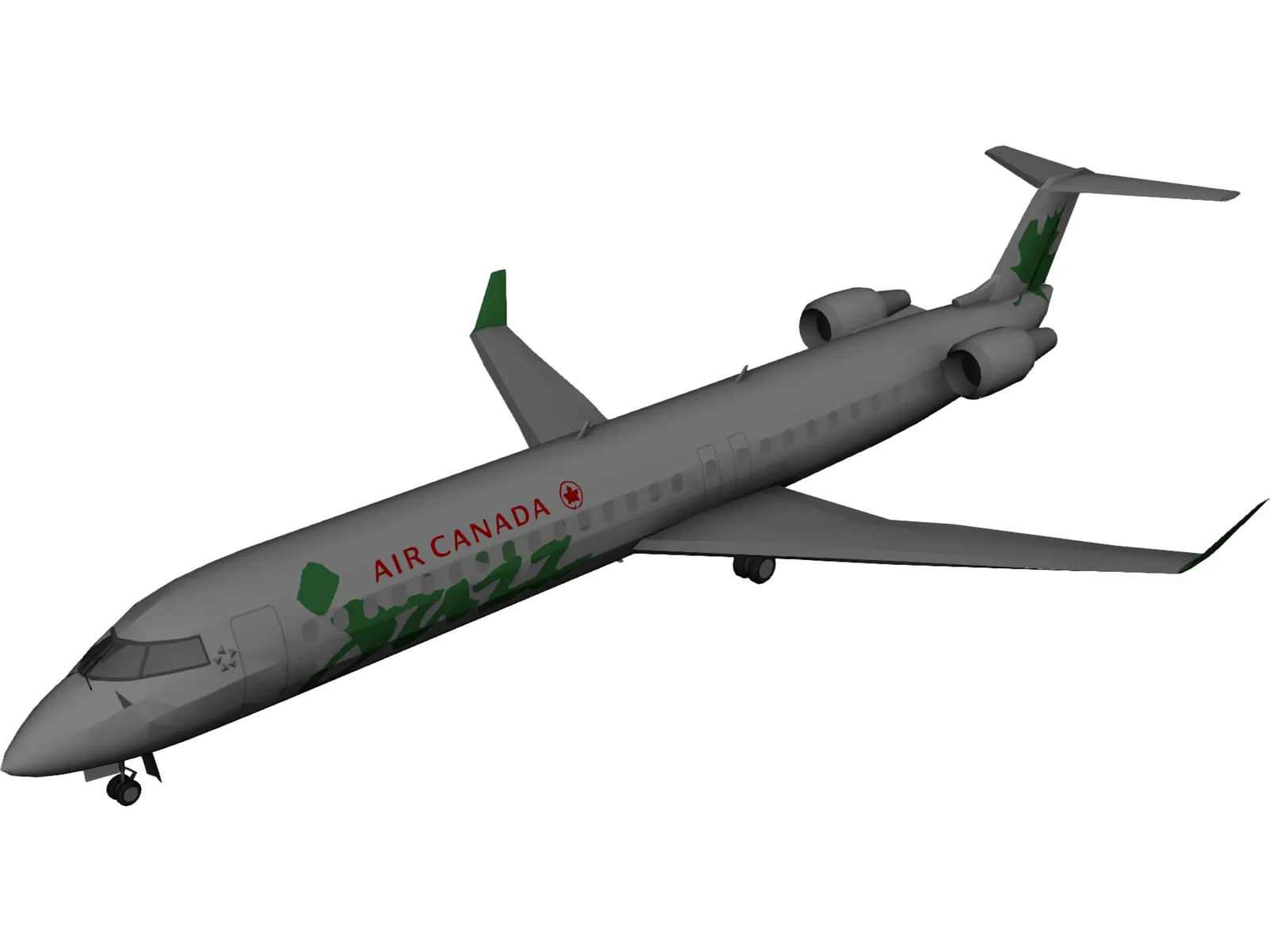 Bombardier CRJ-705 Air Canada Jazz 3D Model main preview